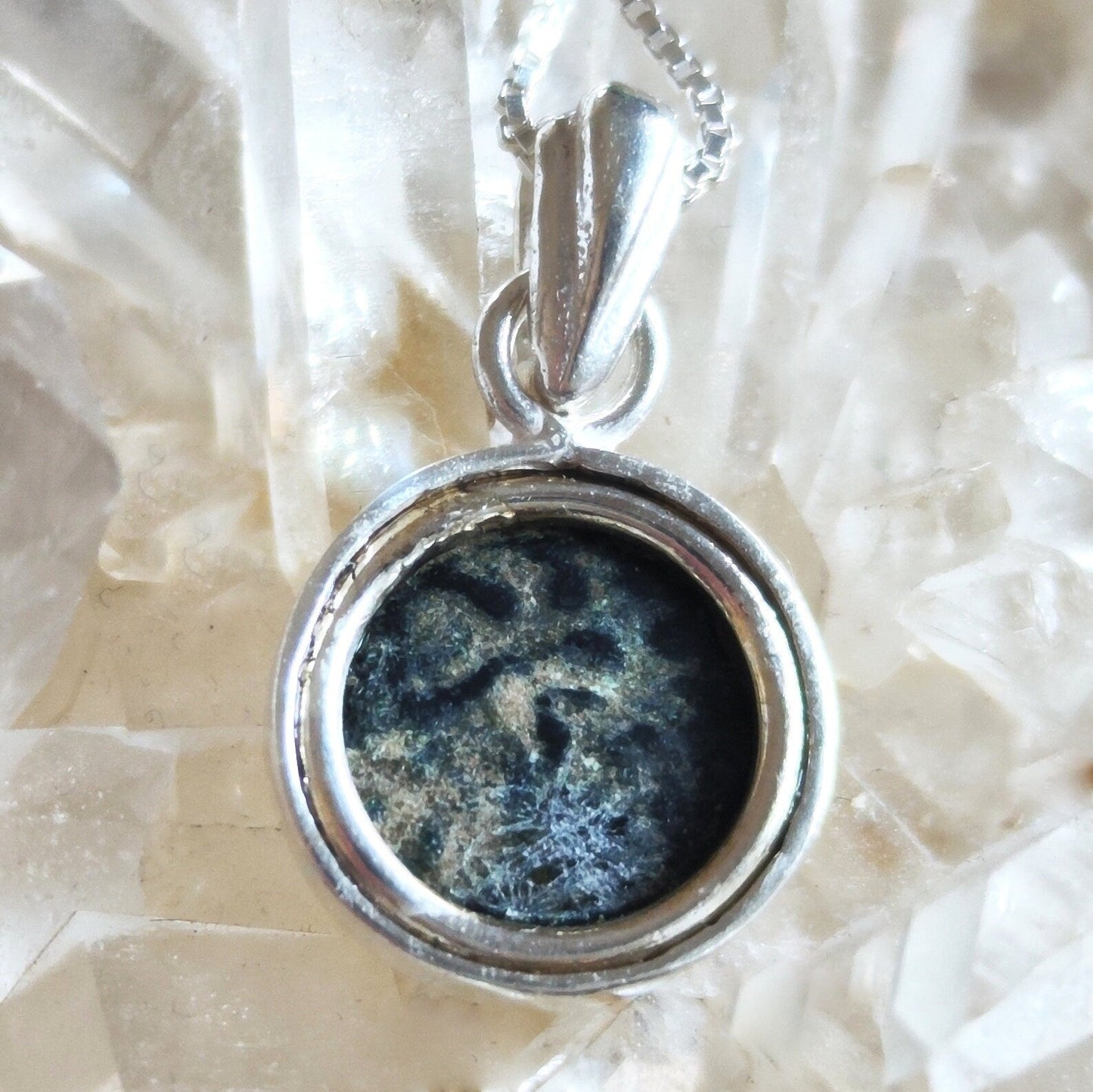 Widow's Mite Coin Necklace: Sterling Silver Ancient Biblical Jewelry Barr Designs