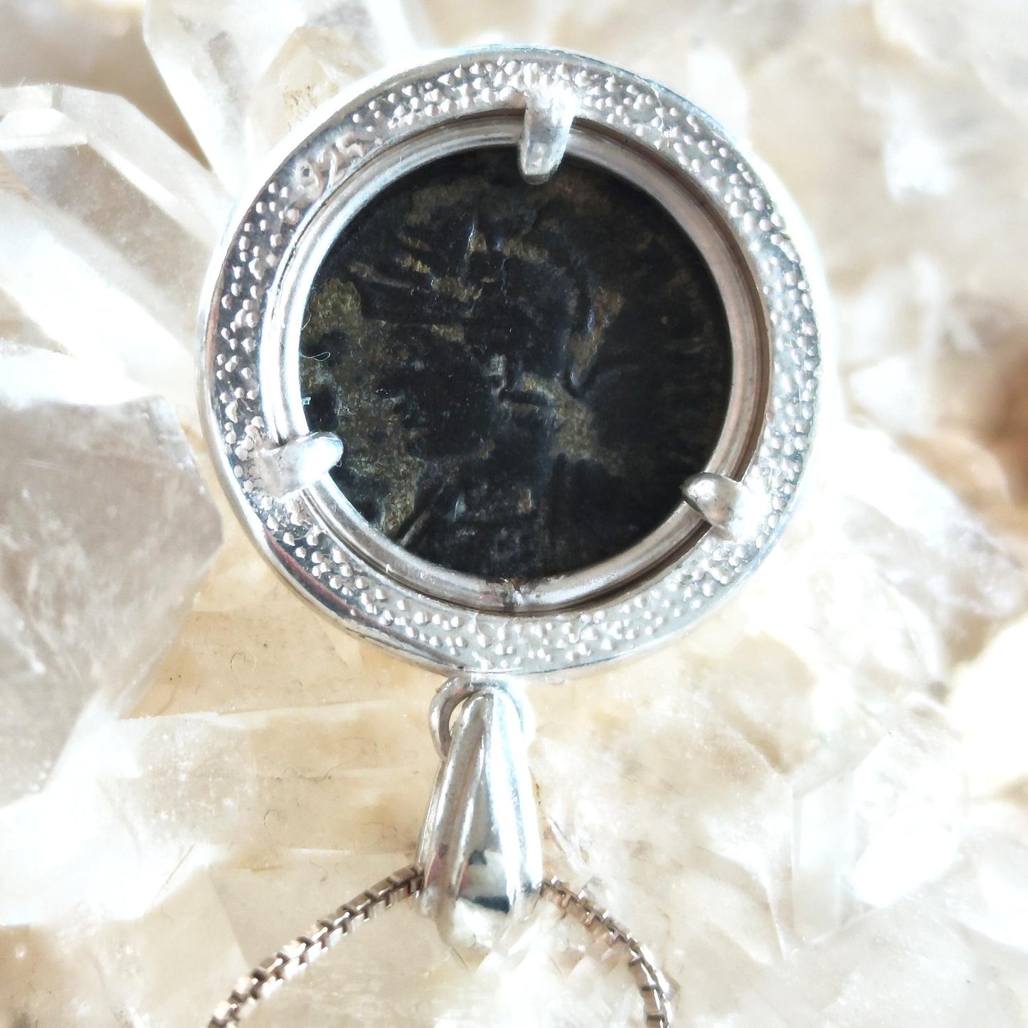 Genuine Roman Twins Coin Necklace, Ancient Constantine Coin Necklace, Men Gift Pendant, wolf mother Jewelry