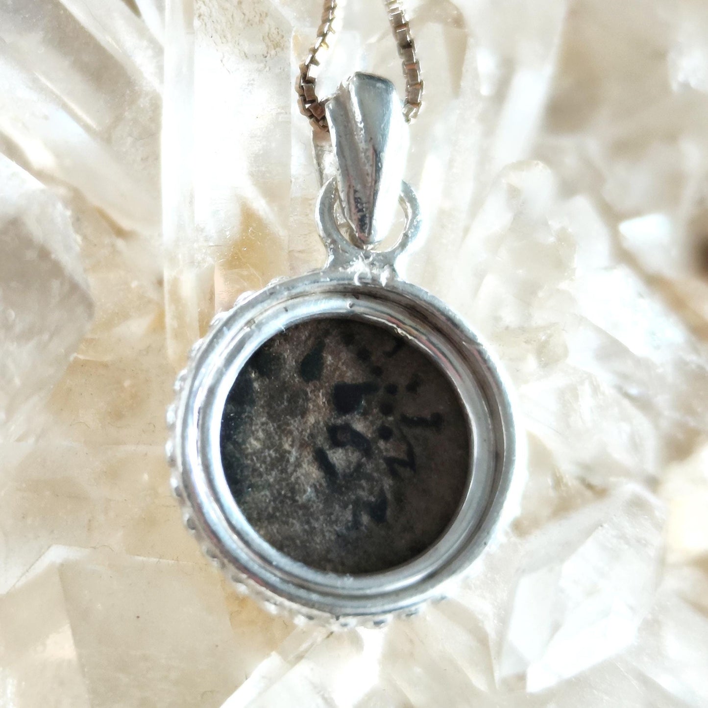 Jesus Time Coin Jewelry, Bible Mark 12:41 Widow Mite Necklace, Ancient Judean Coin Pendant for Christian