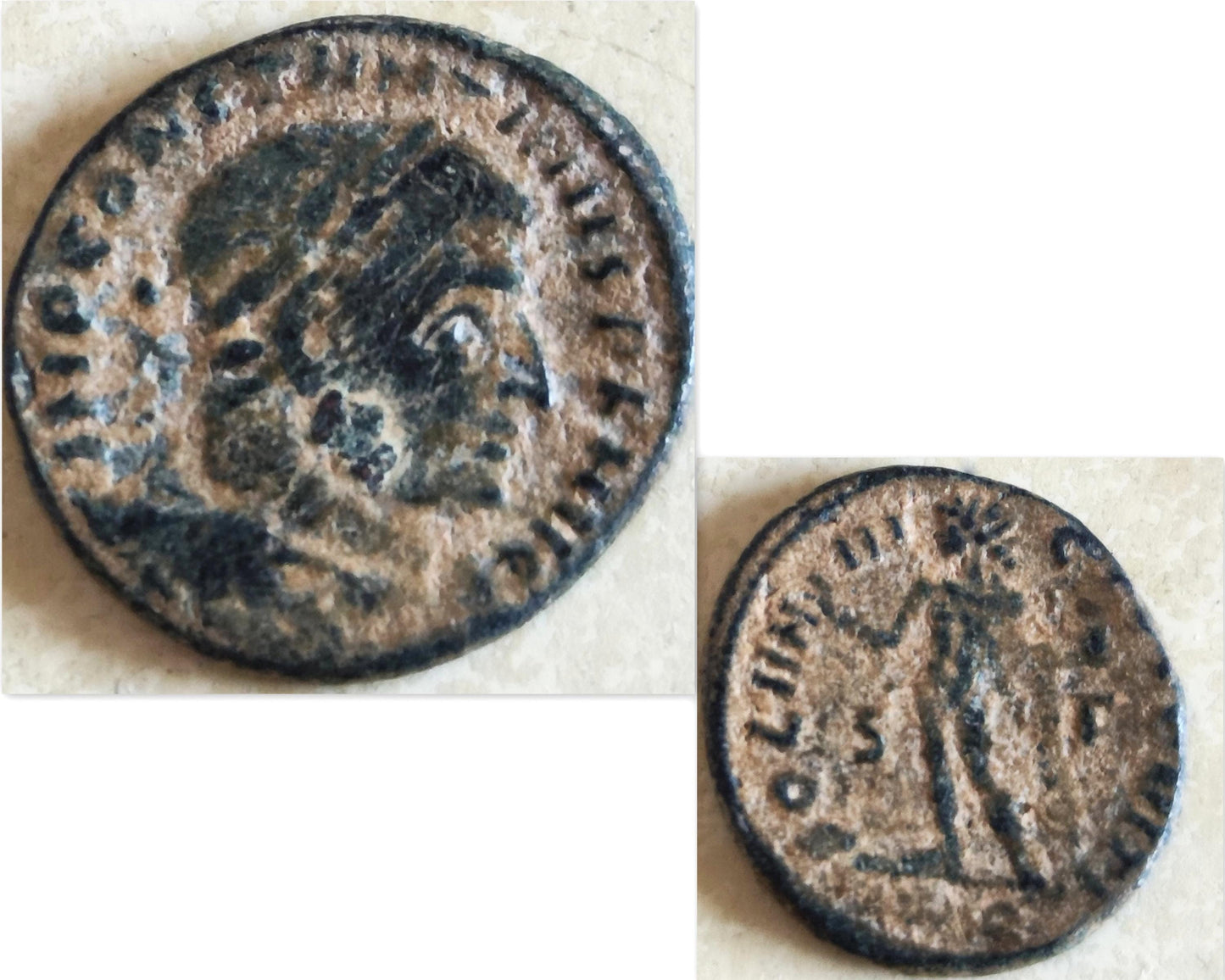 Authentic Certified Roman coin necklace, Antique Emperor Constantine the Great Gold Plated medallion, Vintage coin Pendant, unisex gift idea