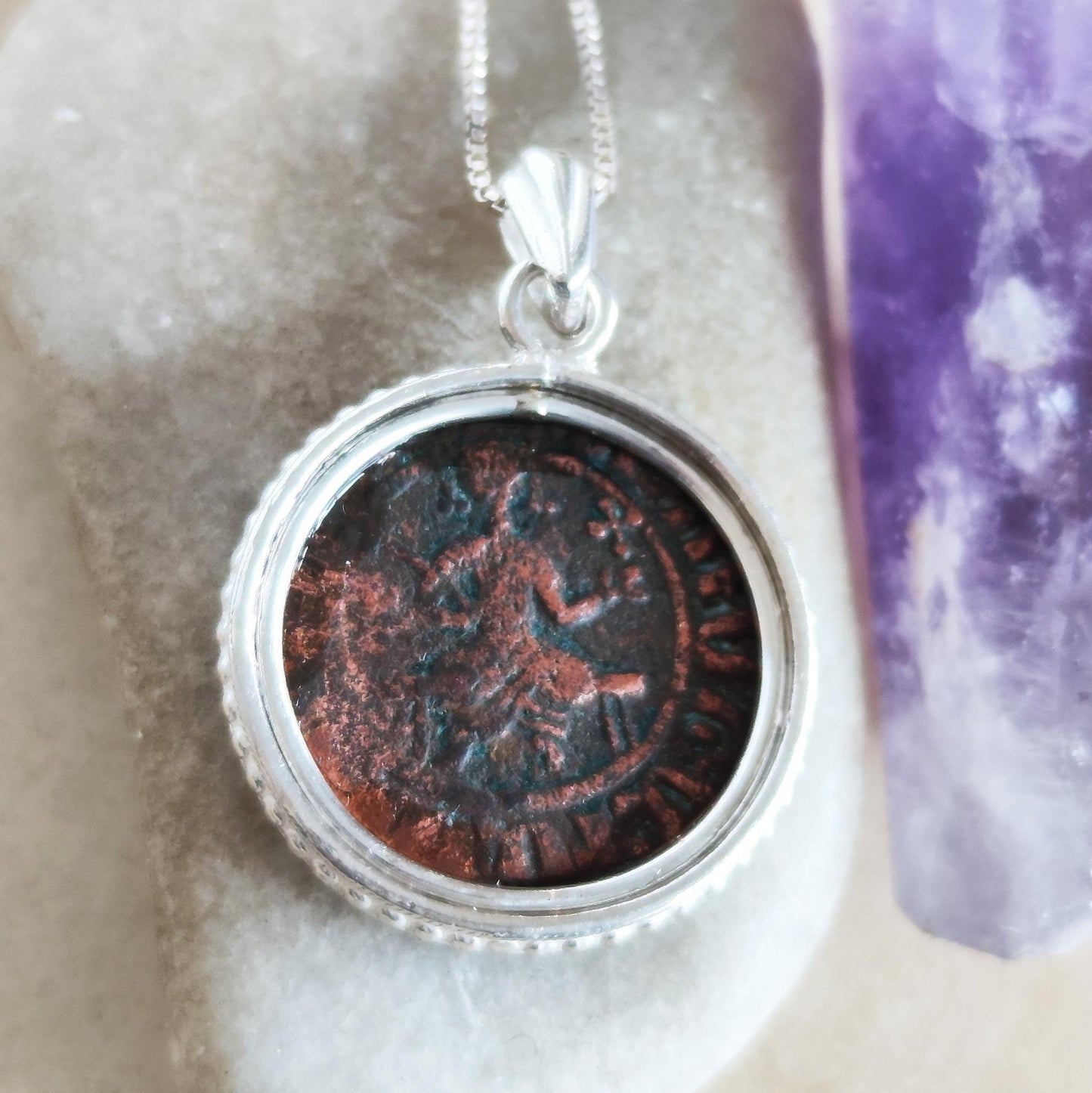 Ancient Latin Cross Coin Silver Necklace, Antique Crusader Knight Templar Coin Medallion, Medieval Armenia Kingdom Pendant, Christian Gift
