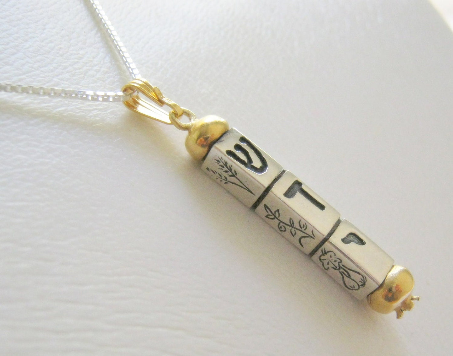Mezuzah Pendant, Hebrew Necklace, Judaica Necklace, Spiritual Jewelry, Jewish Jewelry, Judaica Jewelry, Hebrew Jewelry, Jewish Gift, Shadai