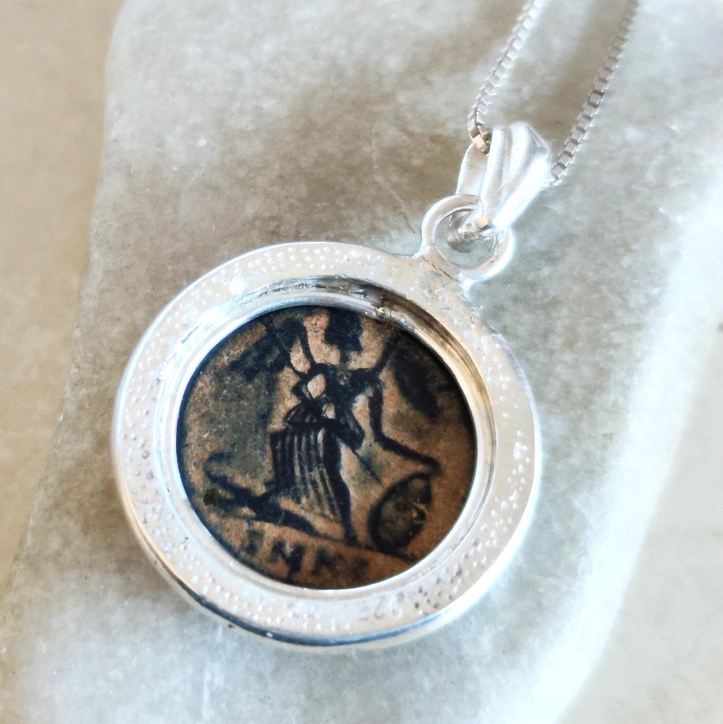 Constantine the Great Pendant, Christian Coin Necklace, Roman Coin Necklace, Ancient Coin Necklace, Antique Coin Pendant, Christian Gift