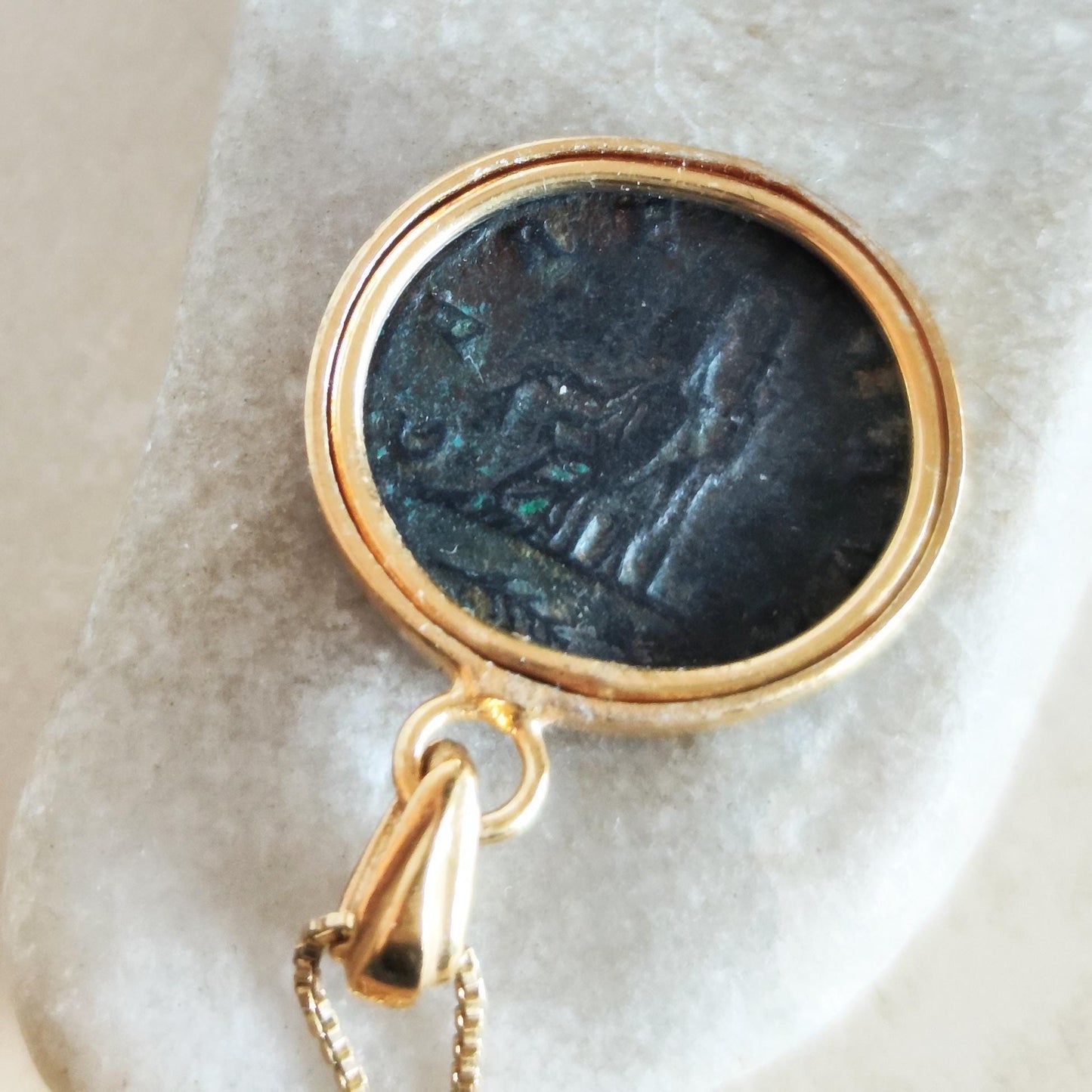 Ancient Roman Empress Salonina Coin necklace, Women of the Roman Empire Medallion, Gallienus Era coin