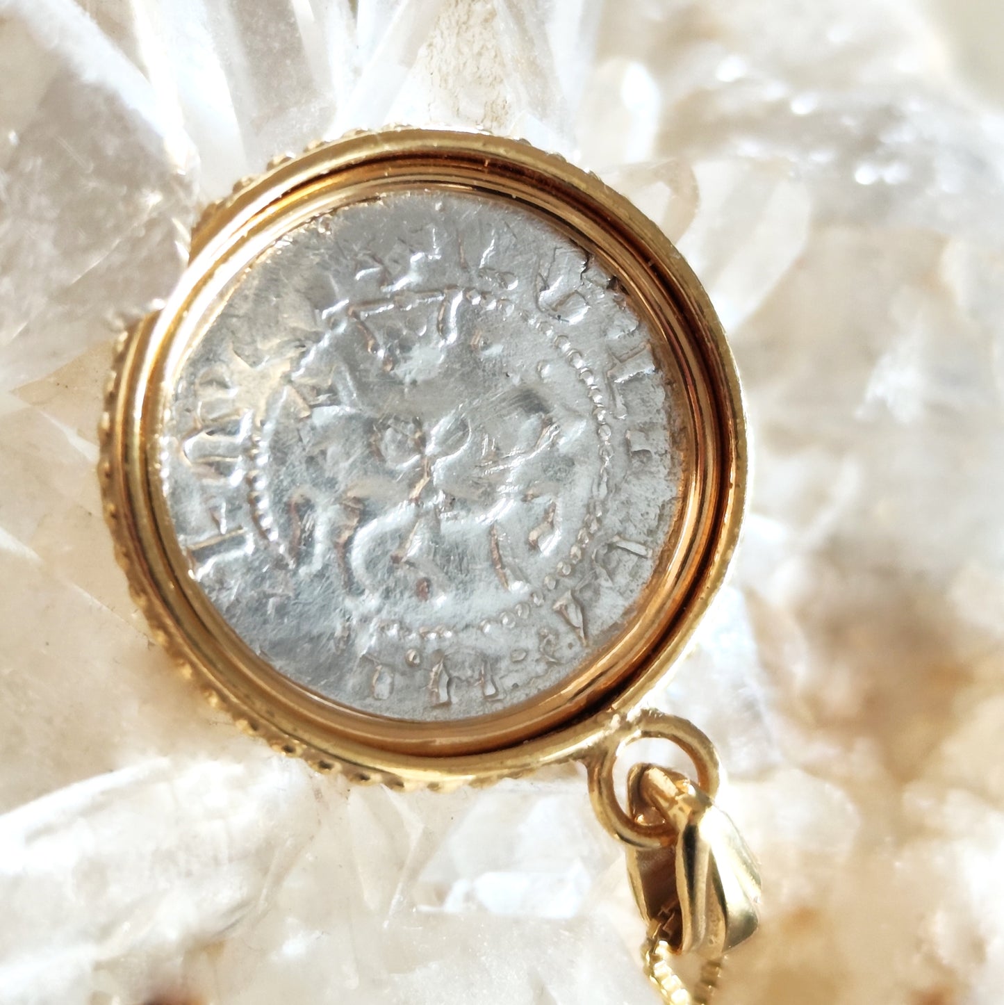 Medieval Silver Coin Necklace: 13th Century Armenian Crusader Knight Lion Pendant Barr Designs