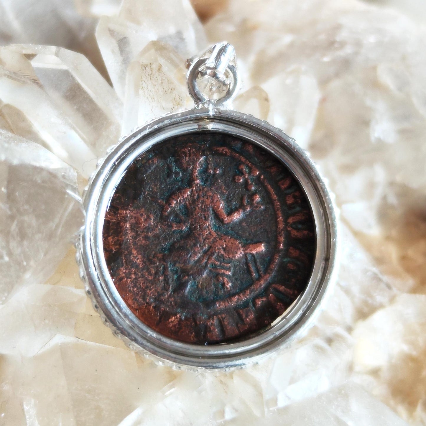 Ancient Latin Cross Coin Silver Necklace, Antique Crusader Knight Templar Coin Medallion, Medieval Armenia Kingdom Pendant, Christian Gift