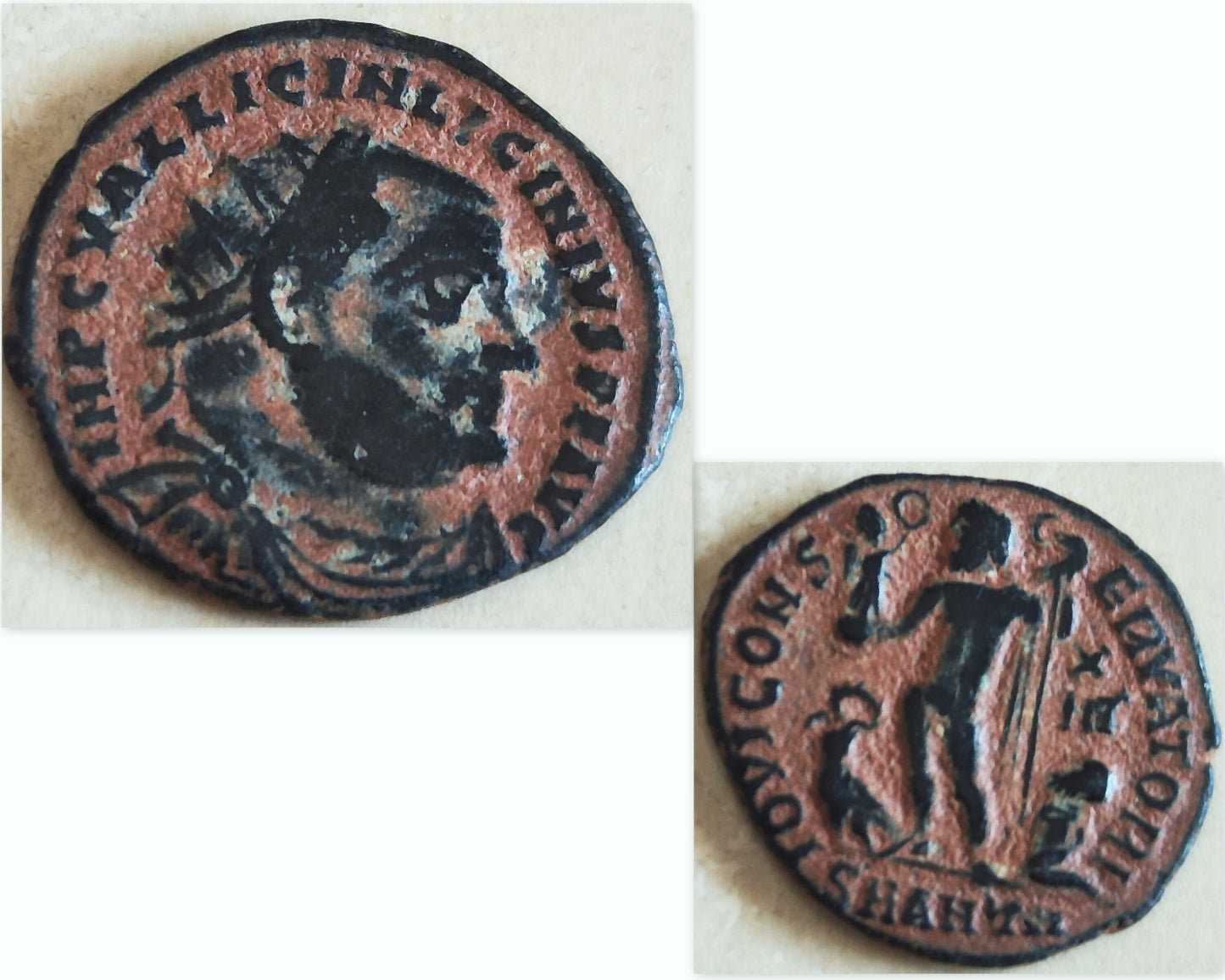 Certified Antique Roman Coin Necklace, Genuine Emperor Licinius Gold Plated medallion, Women Unisex Ancient Coin Jewelry, vintage Necklace