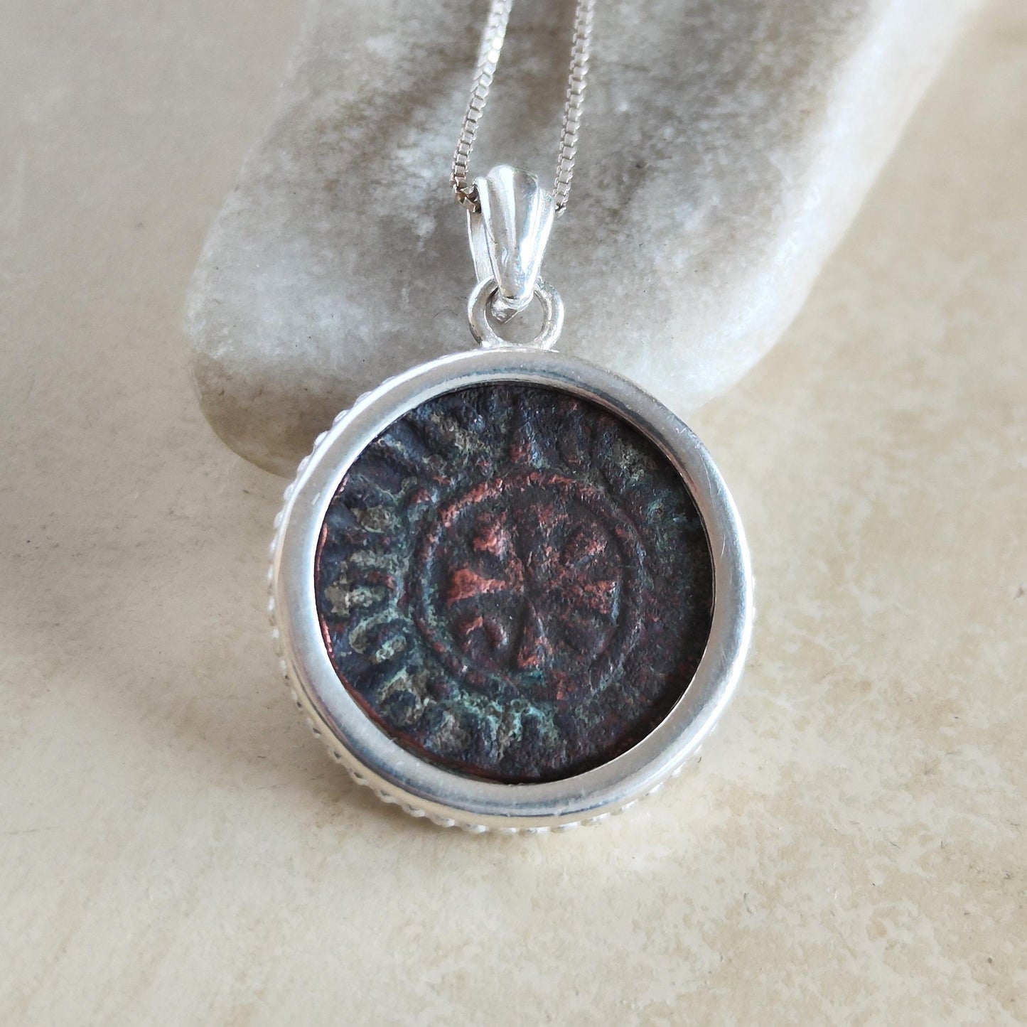 Ancient Latin Cross Coin Silver Necklace, Antique Crusader Knight Templar Coin Medallion, Medieval Armenia Kingdom Pendant, Christian Gift