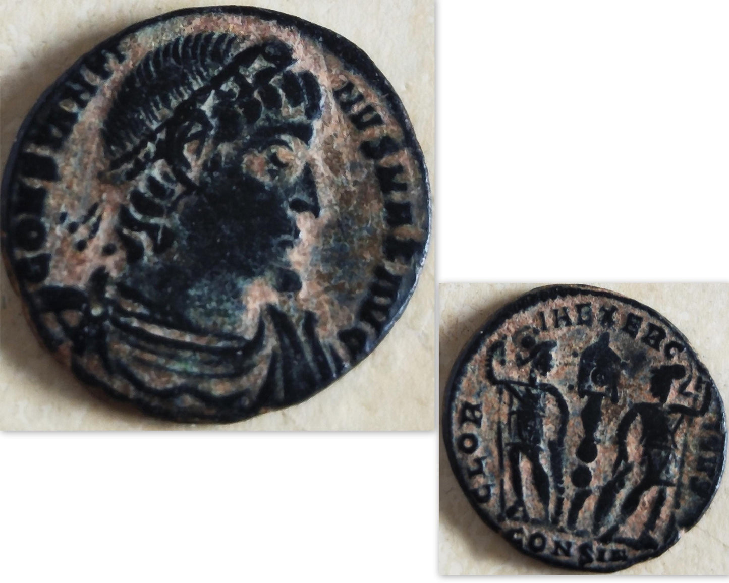 Certified Antique Constantine the Great Coin Silver Necklace, Small Roman Coin Pendant, History Buff Gift Idea