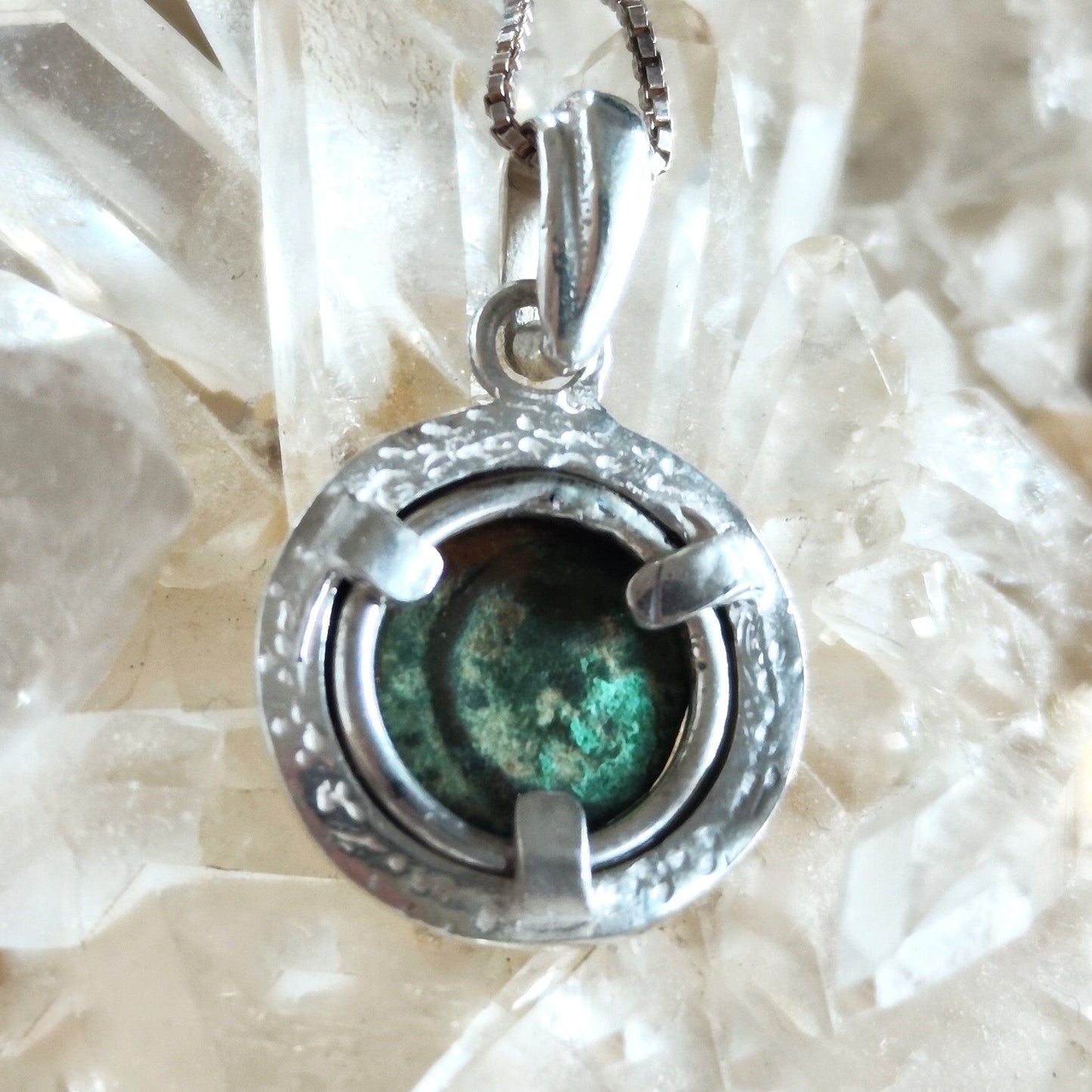 Widow's Mite Silver Pendant: Ancient Coin Christian Necklace Barr Designs