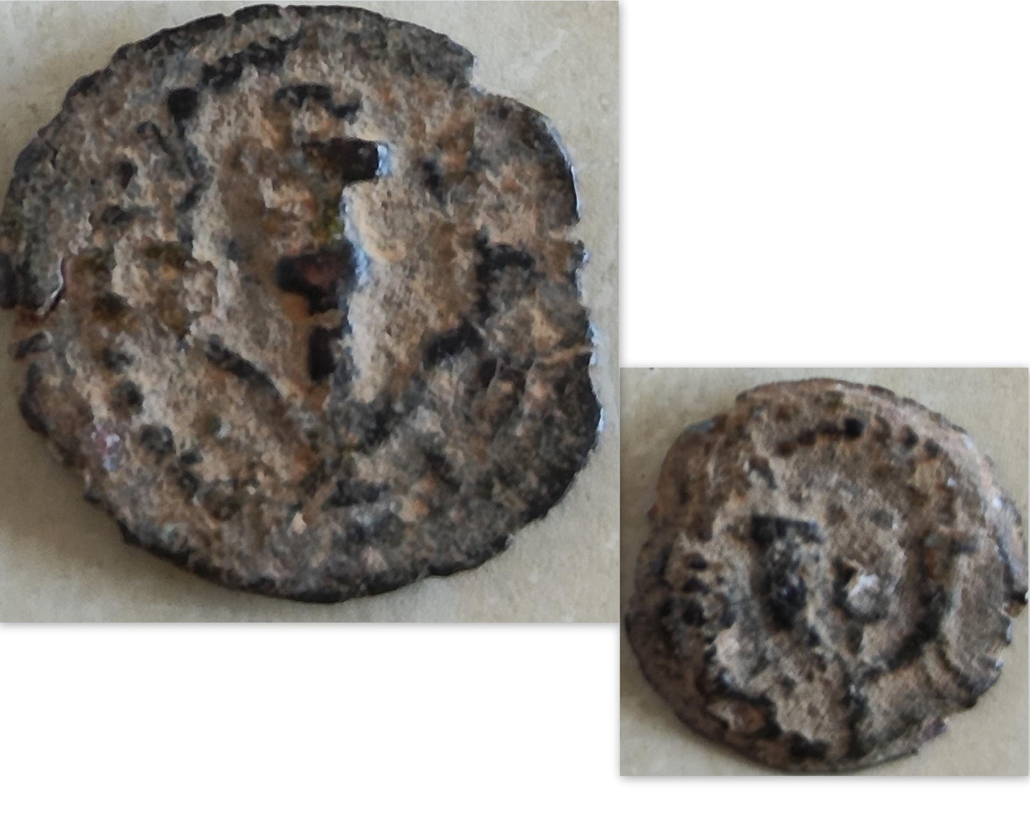 King Herod I Antique Coin Pendant: Sterling Silver, Jewish Roman Prutah Barr Designs