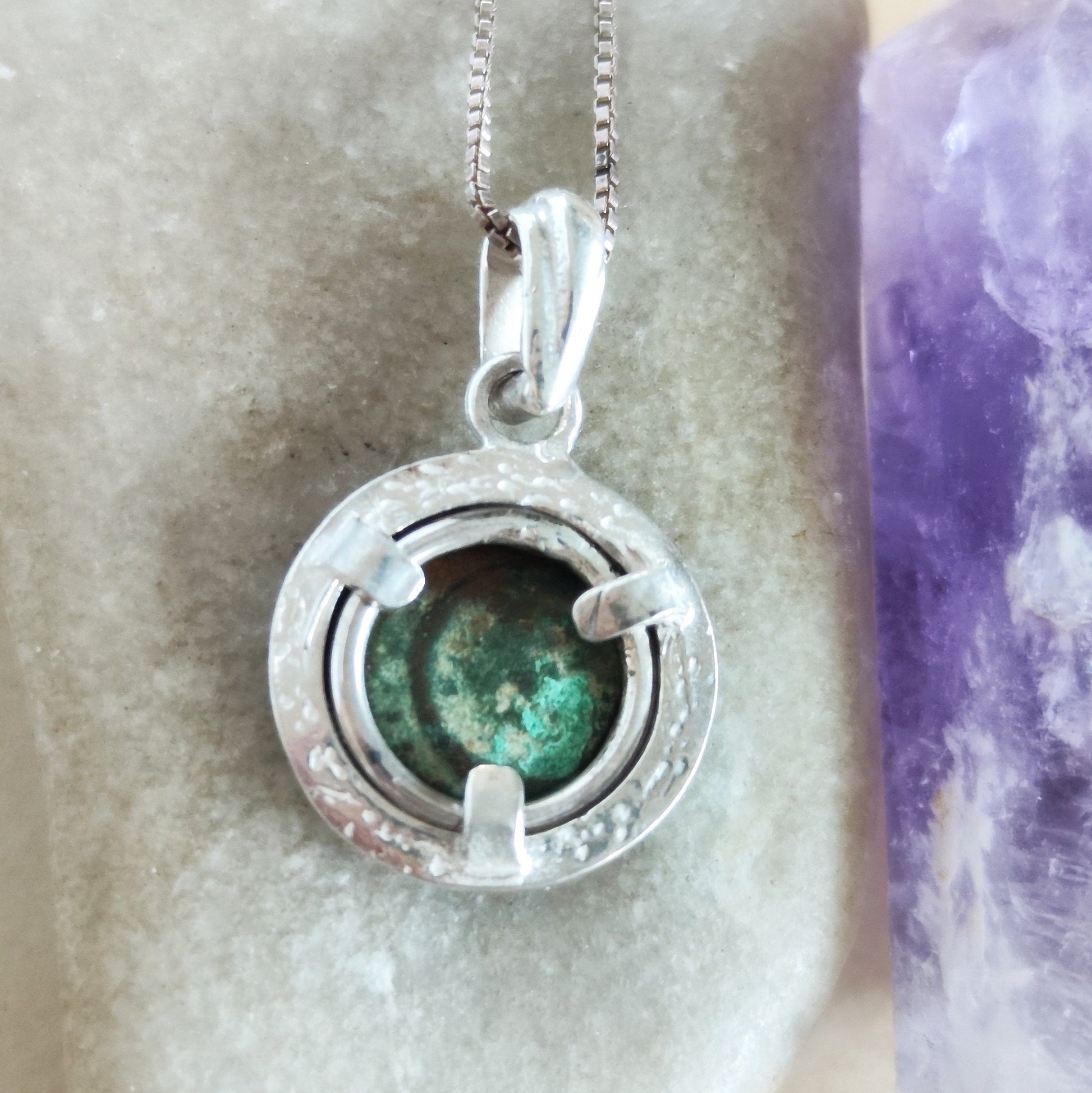 Widow's Mite Silver Pendant: Ancient Coin Christian Necklace Barr Designs