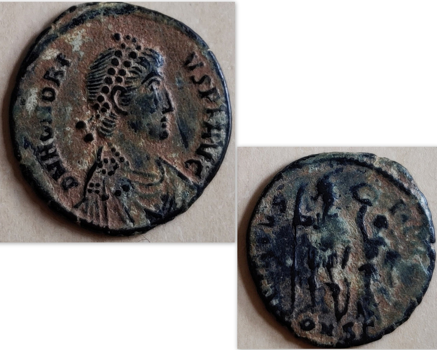 Certified Antique Roman Coin of Emperor Honorius set in Silver Pendant, Constantine Coin Medallion, Christian Vintage gift