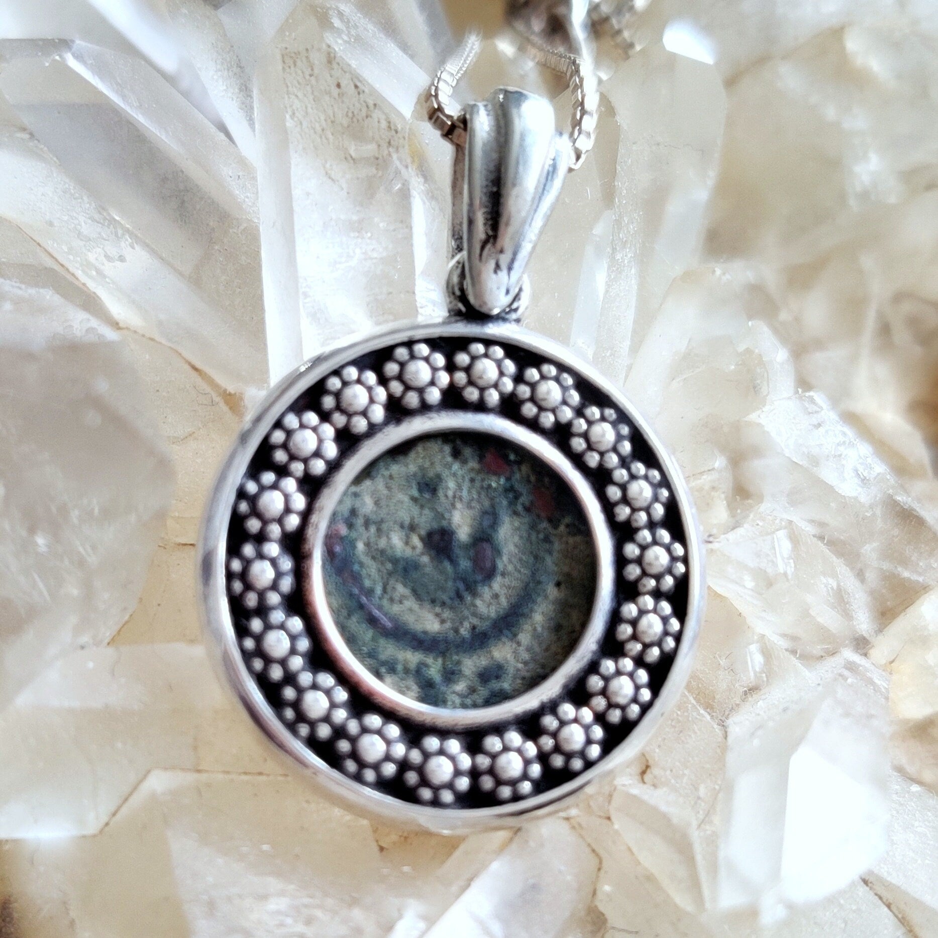 Widow Mite Coin Pendant: Sterling Silver Christian Necklace, Ancient Israeli Jewelry Barr Designs