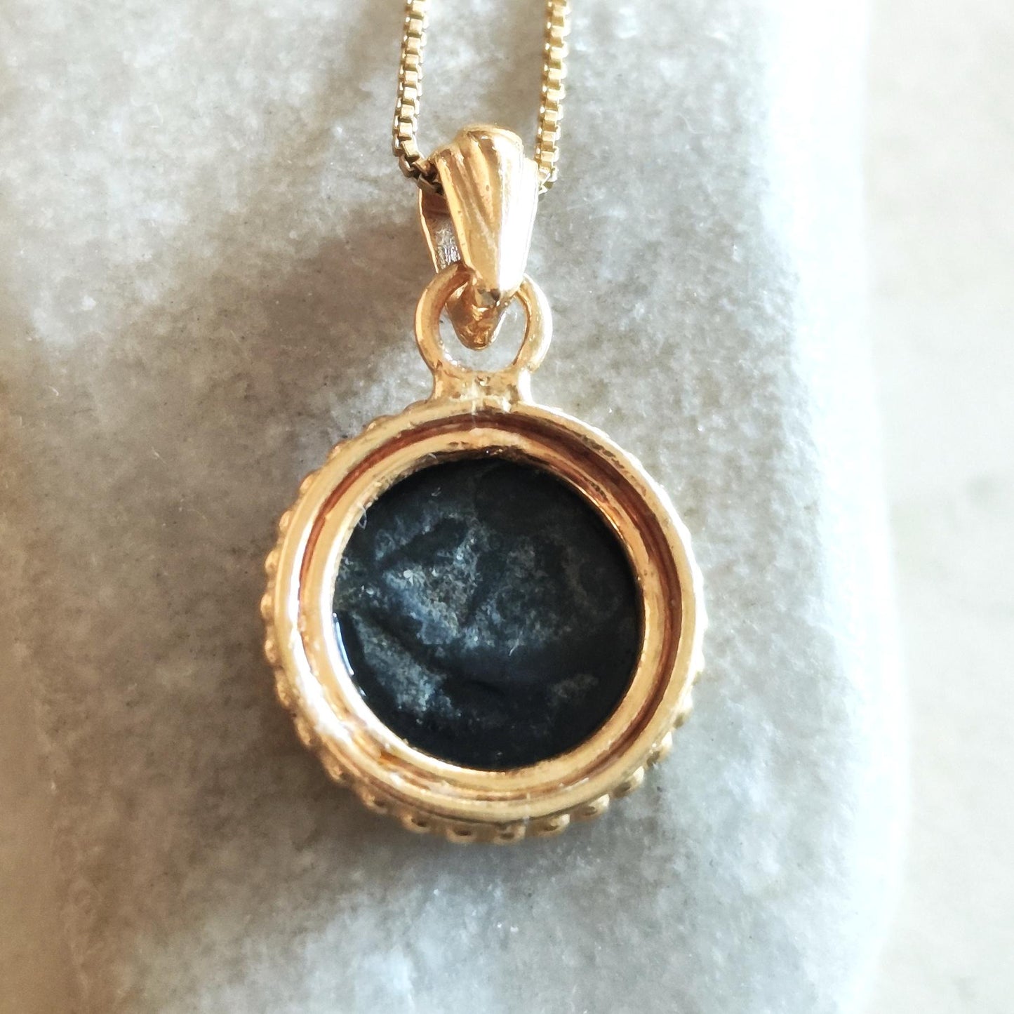 Widow's Mite Coin Necklace: Authentic Biblical Small Pendant in 18K Gold & Sterling Silver Barr Designs