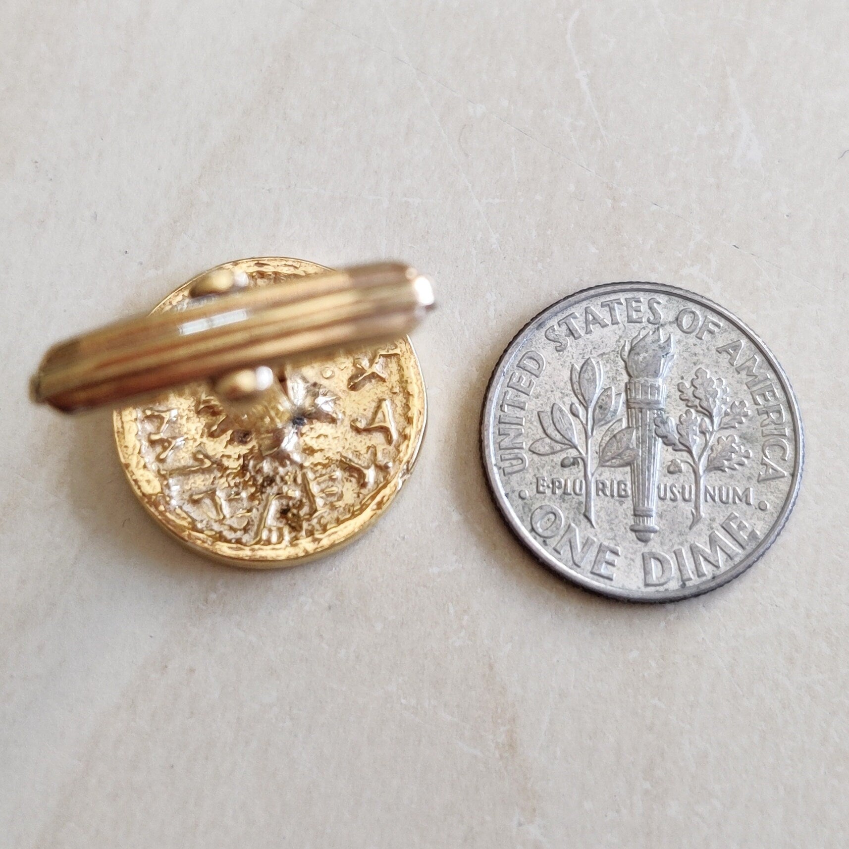 Gold Plated Half Shekel Coin Cufflinks: Jewish Revolt Replica Barr Designs