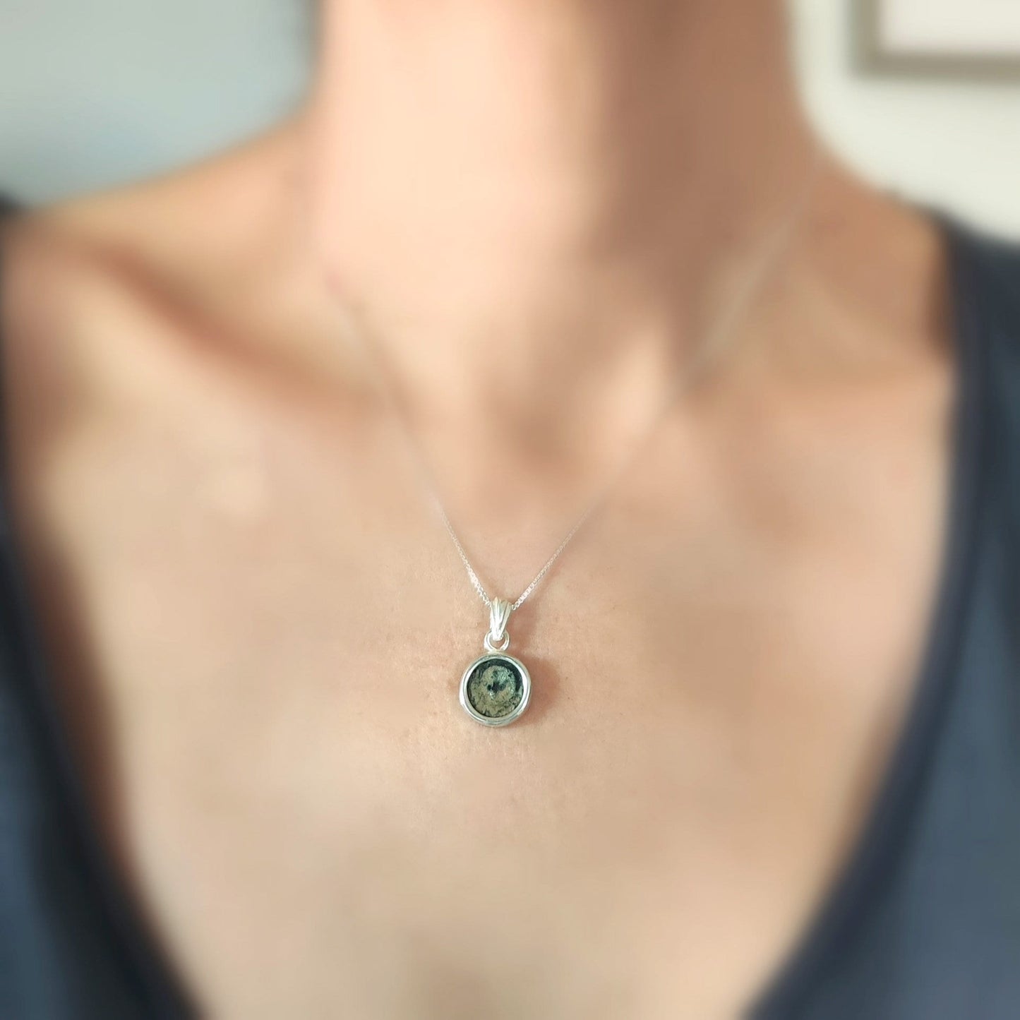 Widow's Mite Coin Necklace: Sterling Silver Ancient Biblical Jewelry Barr Designs