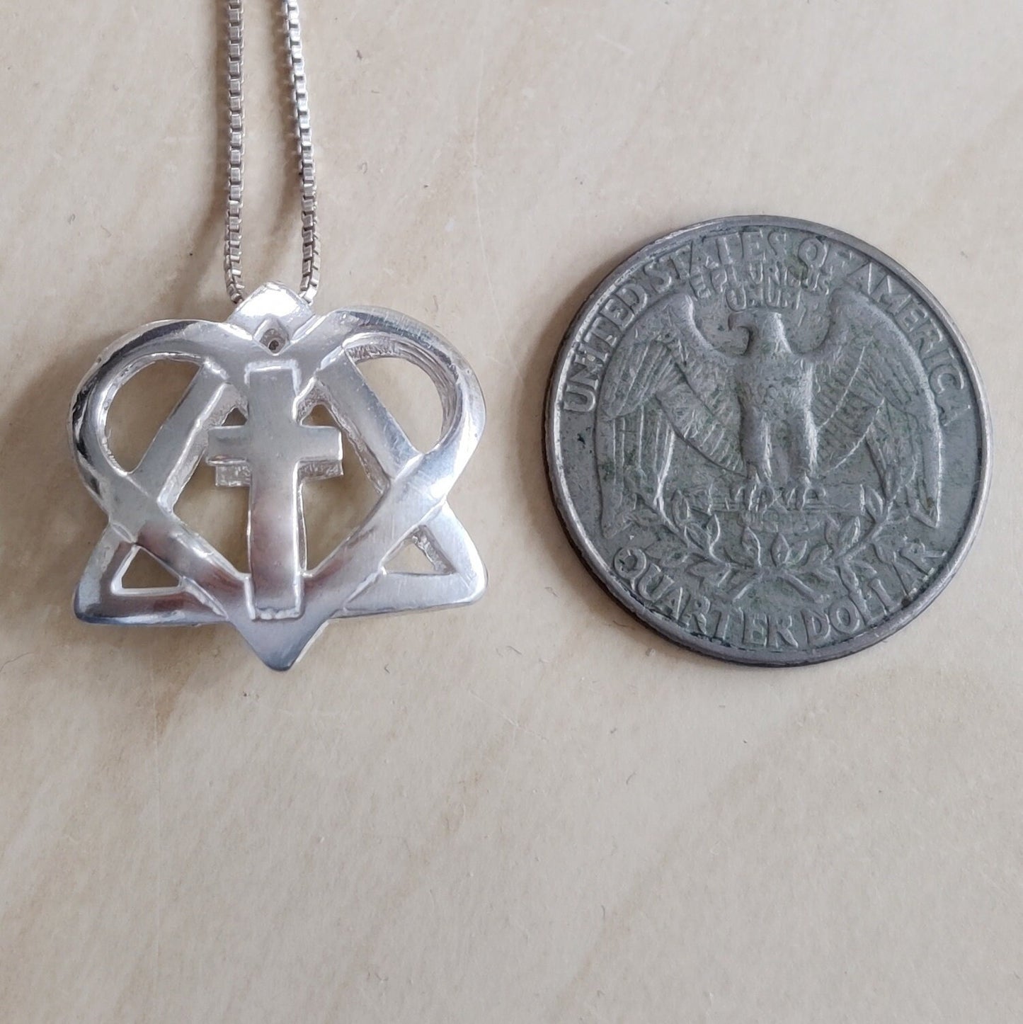 Star of David Cross Pendant, Christian Jewish Necklace, Messianic Necklace, Interfaith Gift, Christian Jewish Jewelry, Messianic Jewelry