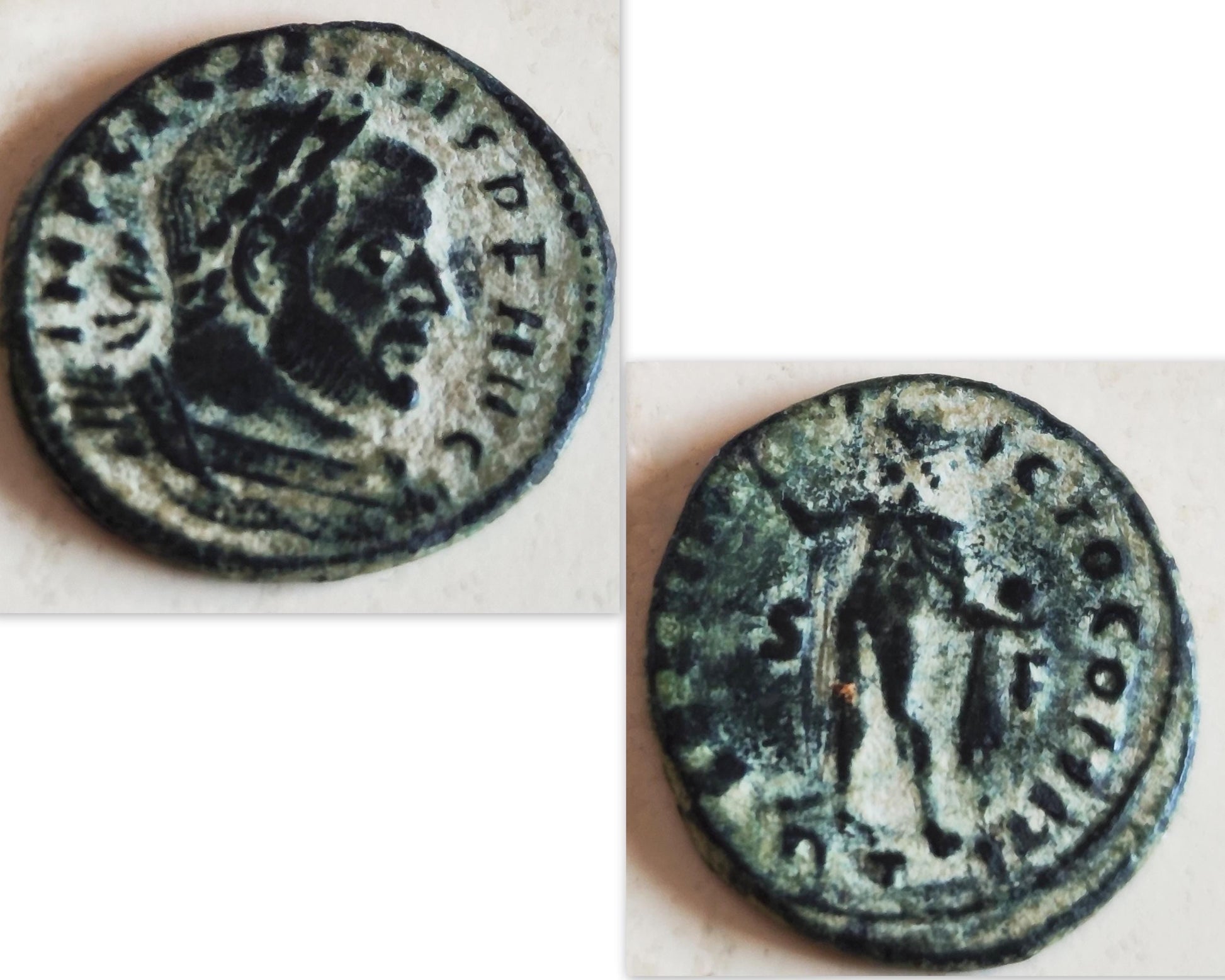 Ancient Roman Coin Necklace: Emperor Licinius 4th Century, Gold Plated Medallion Pendant Barr Designs