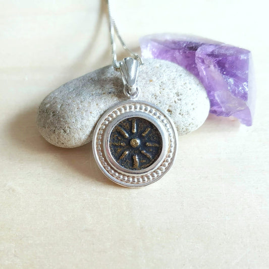 Widow's Mite Copy Coin Silver Necklace, Ancient Replica Coin Pendant, Christian gift for girls boys unisex,  Jesus Biblical Coin Jewelry