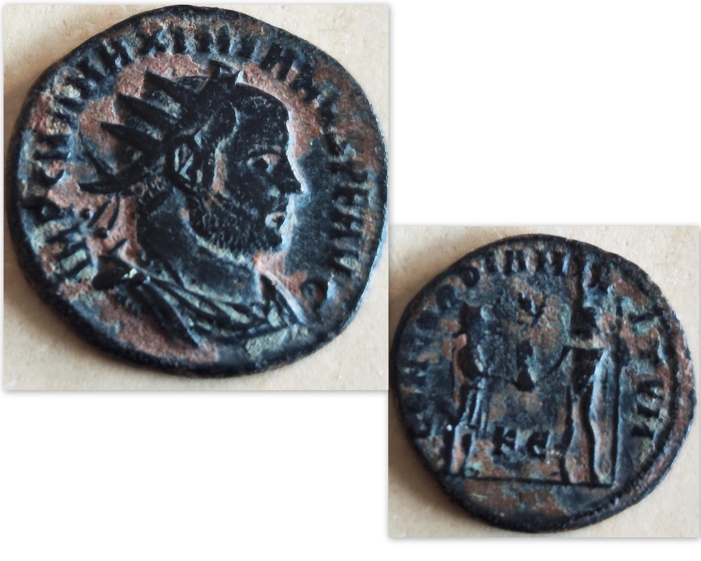 Genuine Roman Coin of Emperor Maximianus Pendant,  Ancient Coin Medallion Necklace, Roman Empire  Statement Necklace