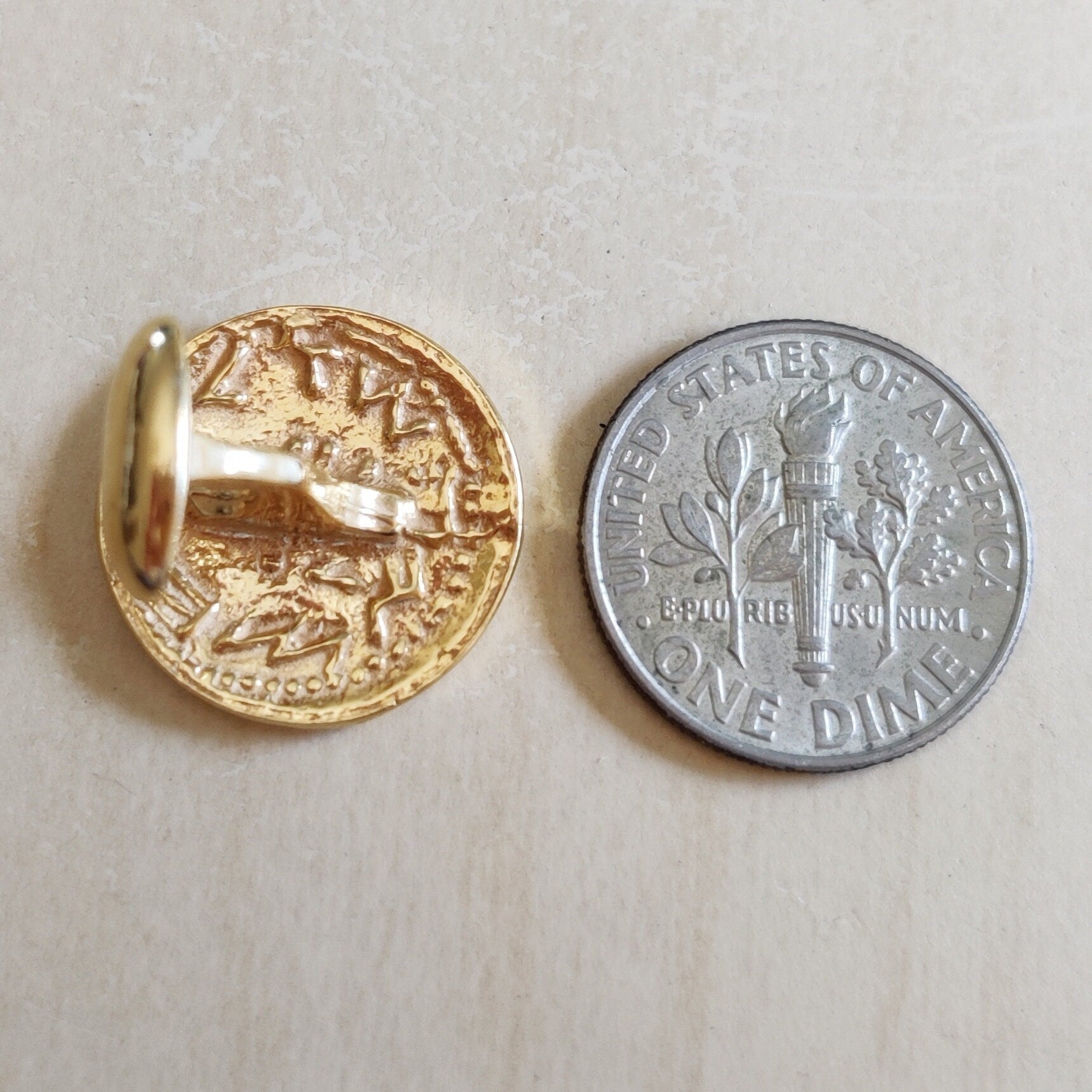 Gold Plated Coin Cufflinks, Jewish Revolt Half Shekel Replica, Israeli Jewelry Barr Designs