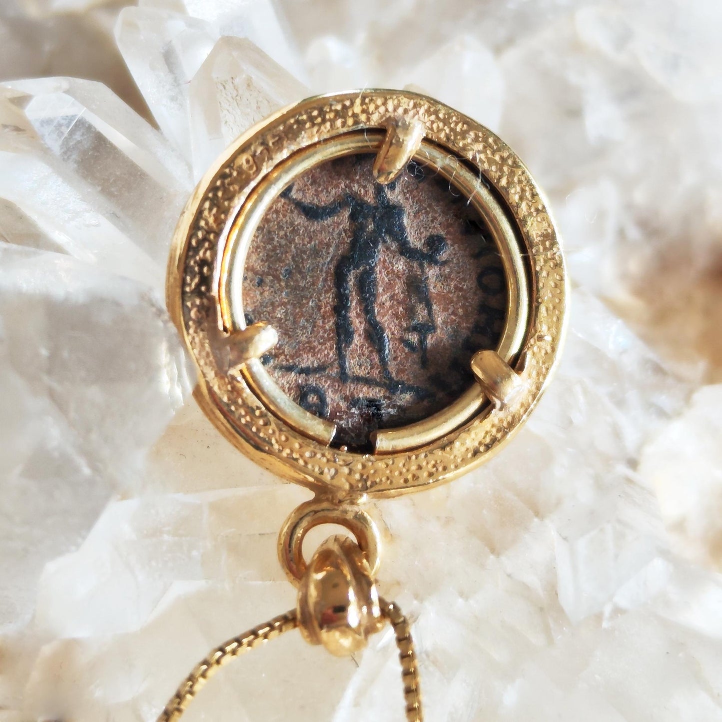 Constantine the Great Pendant, Christian Coin Necklace, Roman Coin Necklace, Ancient Coin Necklace, Antique Coin Pendant, Christian Gift