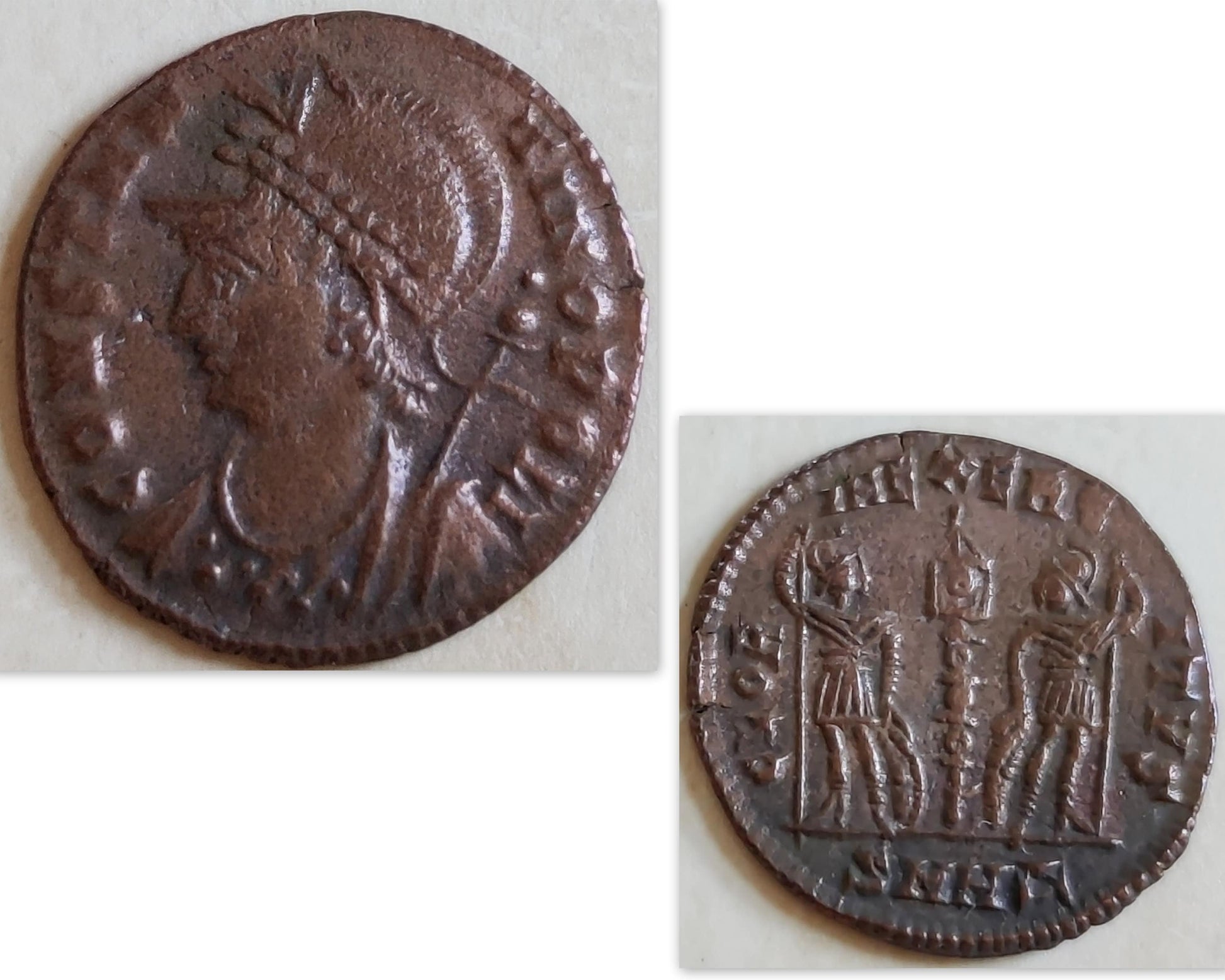 Constantius II Roman Coin Necklace: Sterling Silver Medallion Pendant Barr Designs