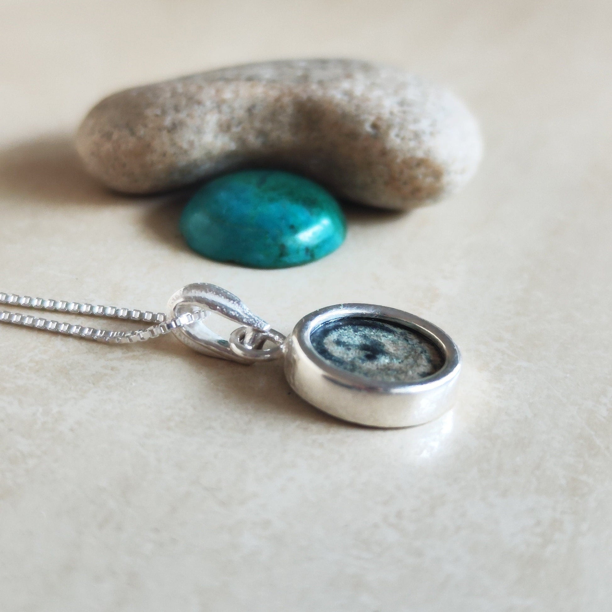 Widow's Mite Coin Necklace: Sterling Silver Ancient Biblical Jewelry Barr Designs