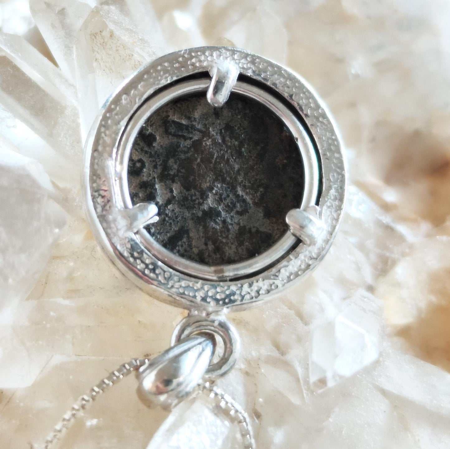 Romulus & Remus Roman Coin Pendant: Sterling Silver, Authentic Ancient Constantine Coin Barr Designs