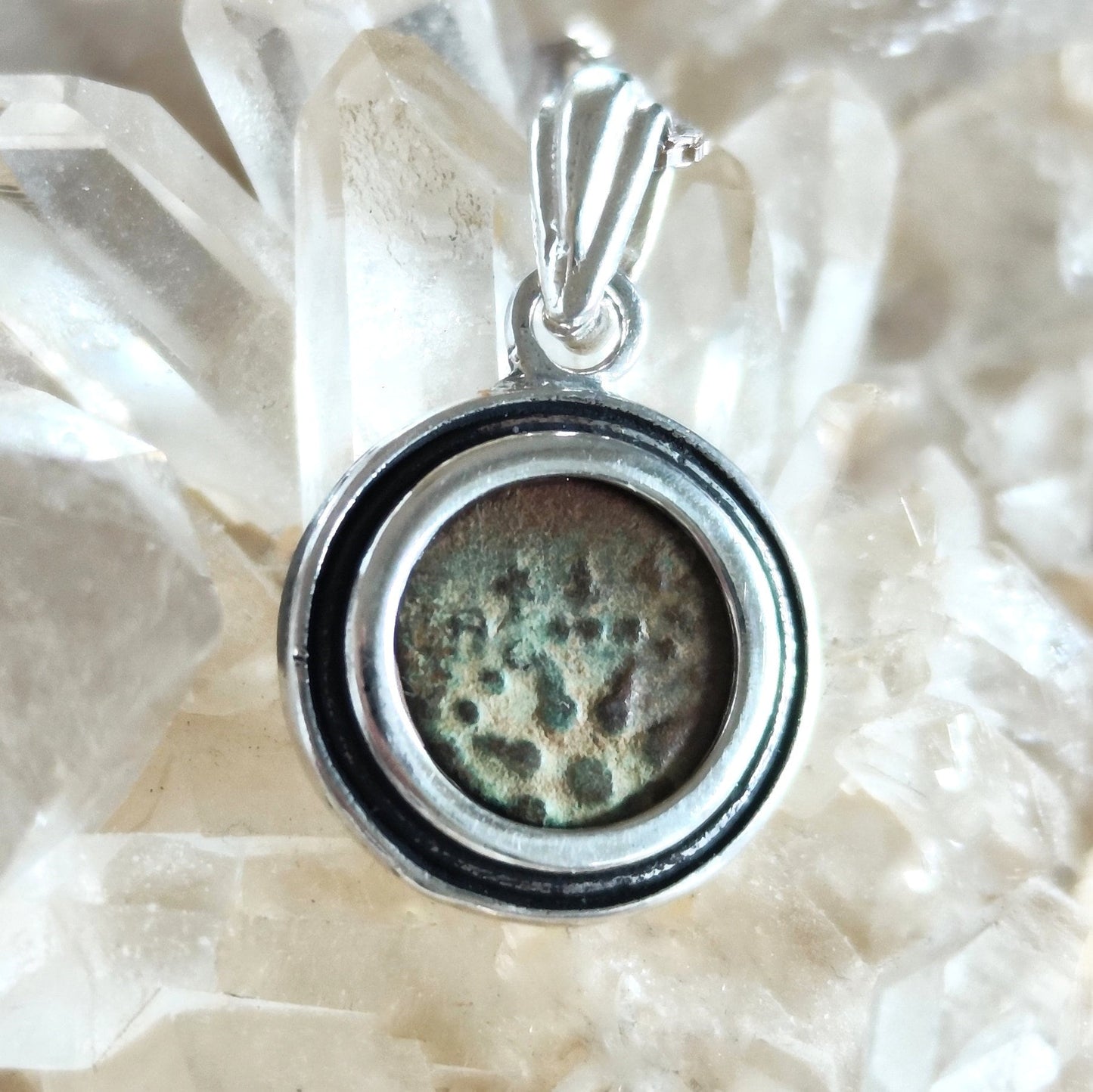 Widow's Mite Silver Pendant: Ancient Coin Christian Necklace Barr Designs