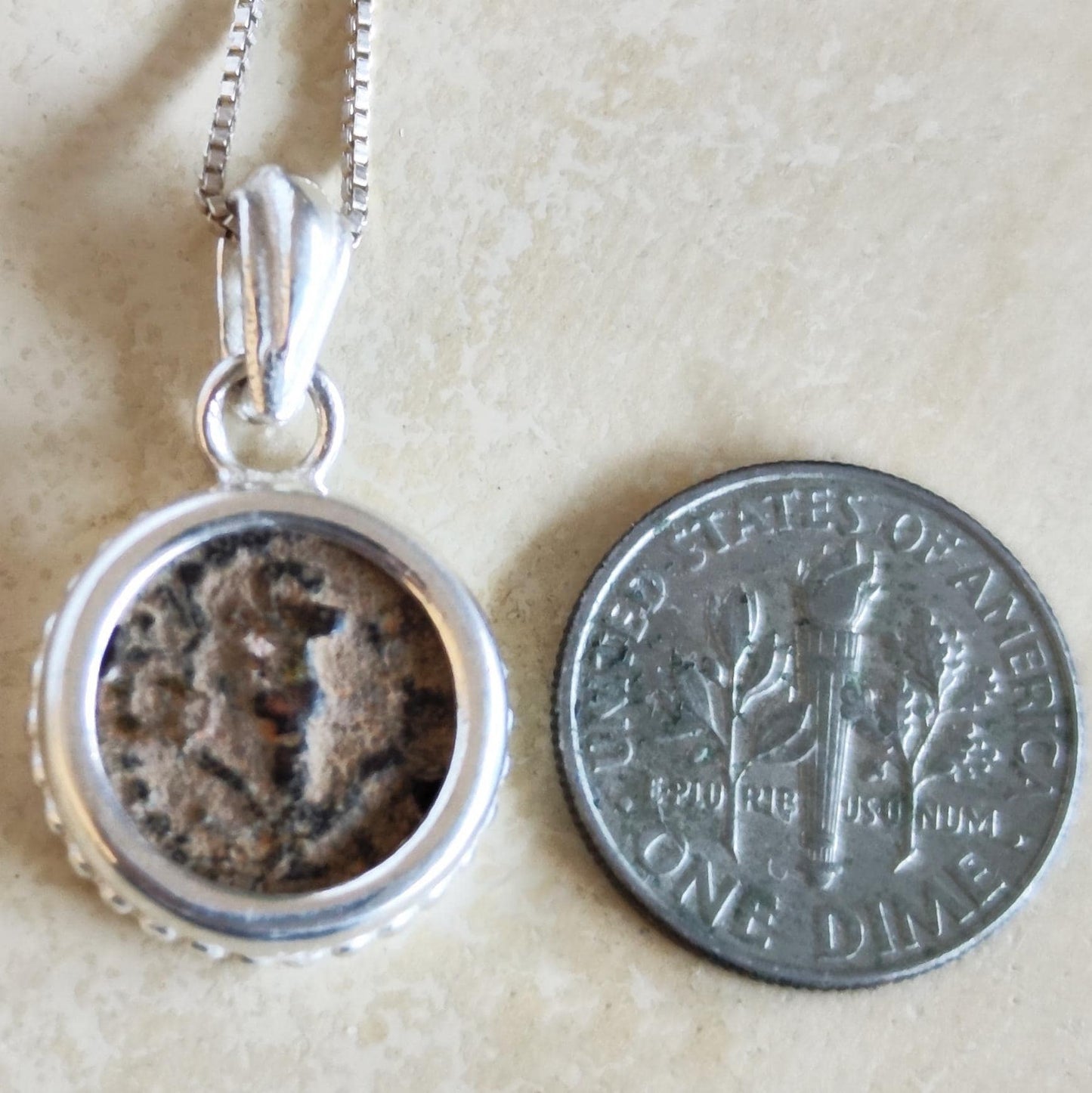 King Herod I Antique Coin Pendant: Sterling Silver, Jewish Roman Prutah Barr Designs