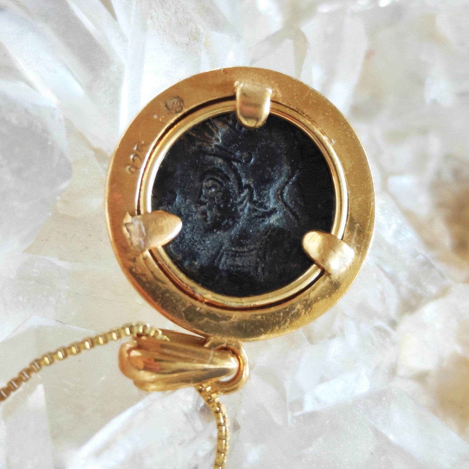 Romulus & Remus Wolf Coin Necklace: Ancient Roman Mythology Medallion Barr Designs