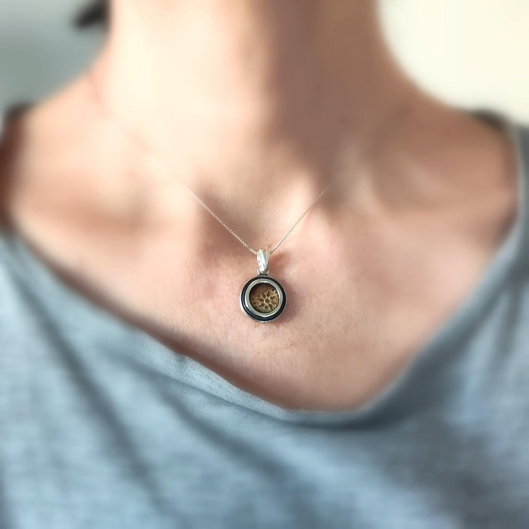 Widow's Mite Coin Necklace: Authentic 2000-Year-Old Biblical Pendant, Sterling Silver Barr Designs