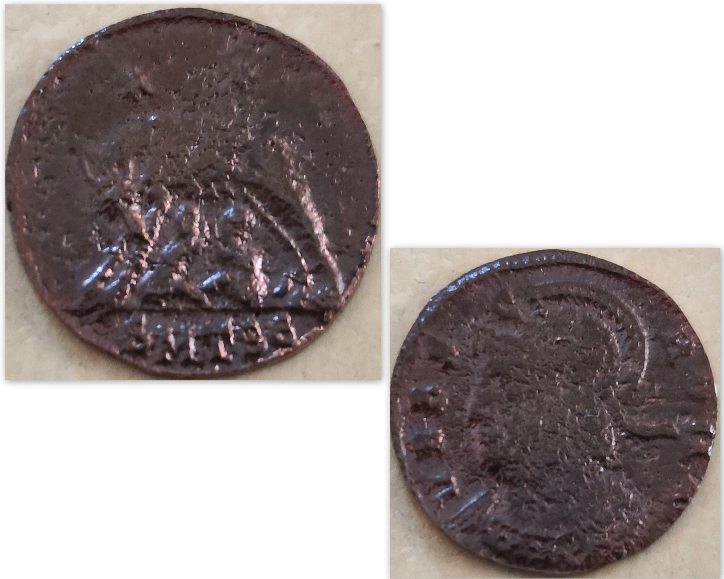 Romulus and Remus Coin Pendant: Sterling Silver Ancient Roman Necklace Barr Designs
