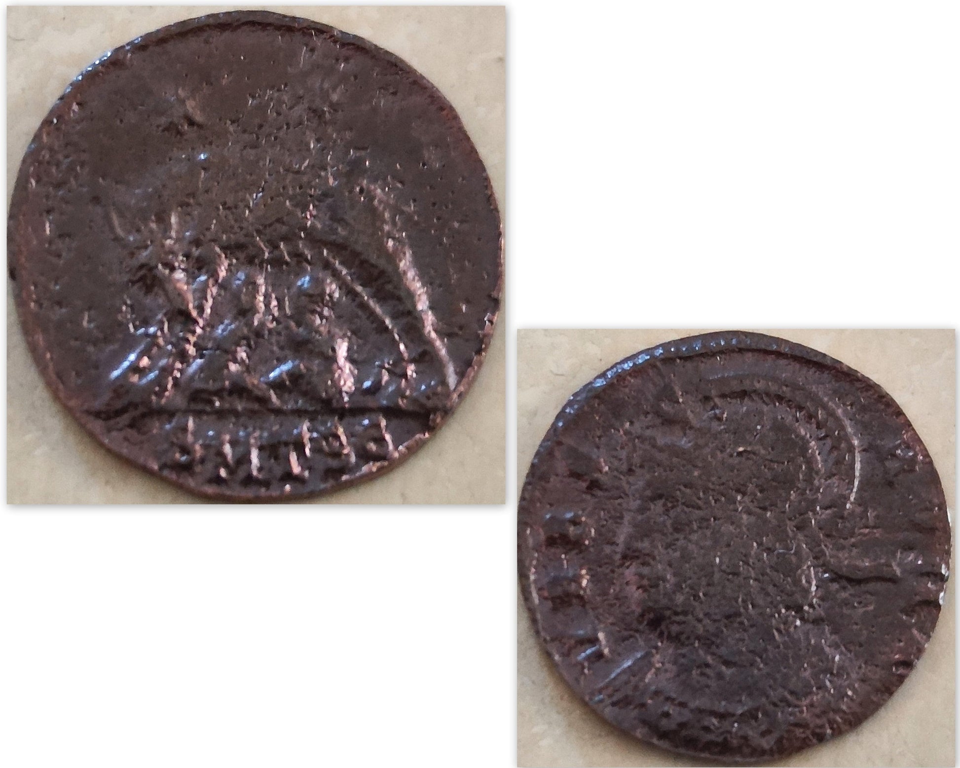 Romulus and Remus Coin Pendant: Sterling Silver Ancient Roman Necklace Barr Designs