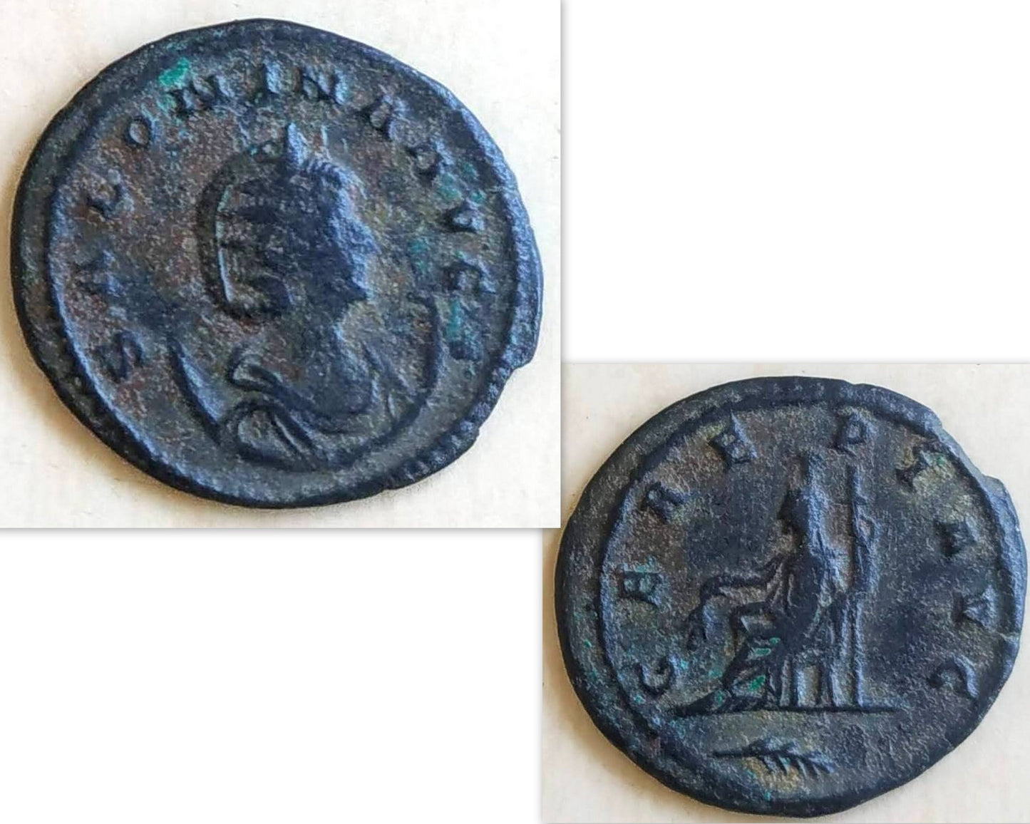 Ancient Roman Empress Salonina Coin necklace, Women of the Roman Empire Medallion, Gallienus Era coin