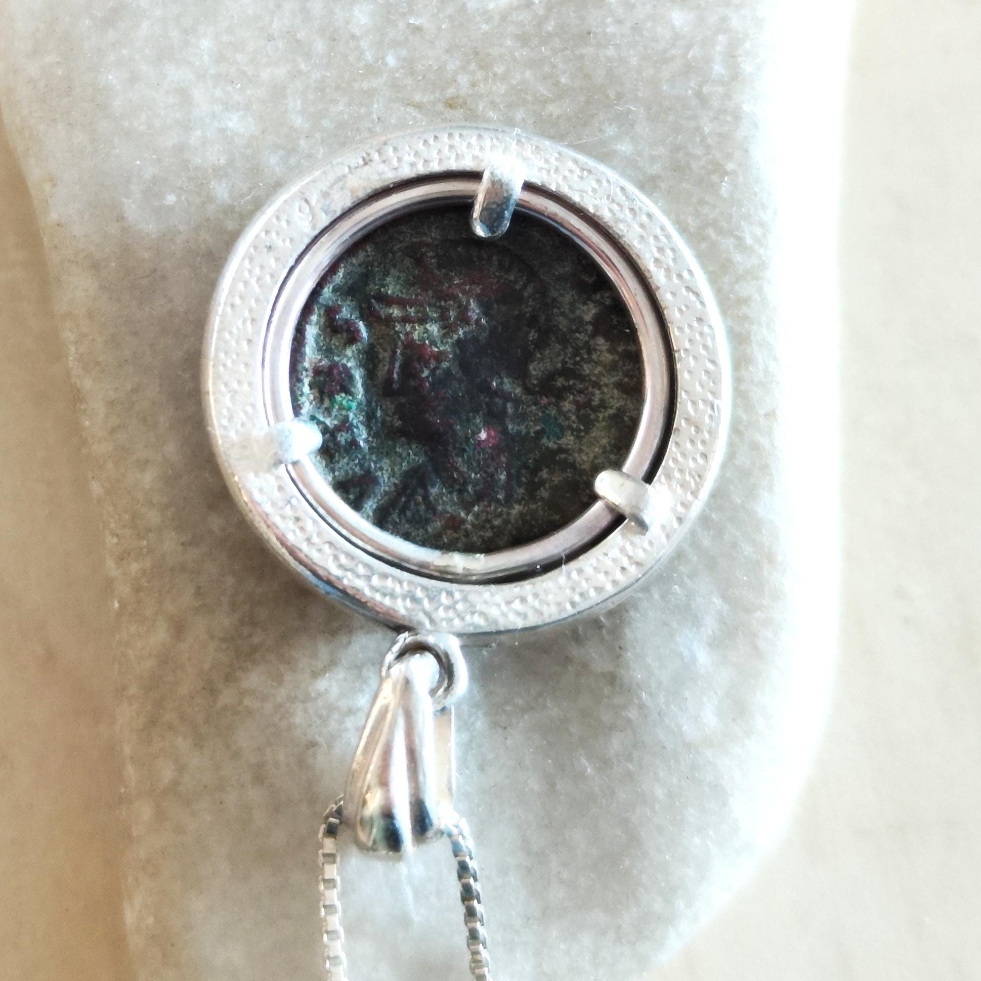 Roman Constantine Coin of Romulus and Remus Silver Necklace Barr Designs