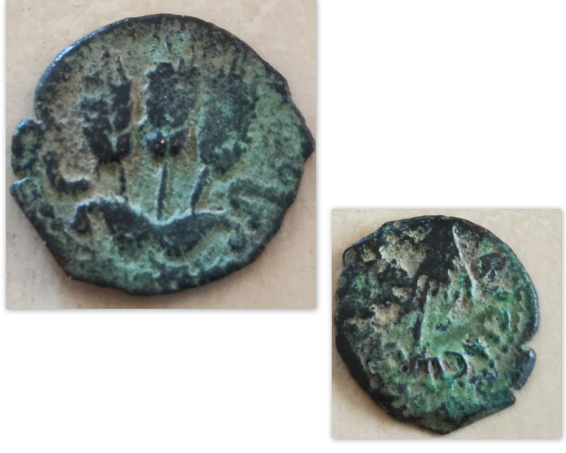 Antique Roman Coin Pendant: Herod Agrippa, Sterling Silver, History Gift Barr Designs
