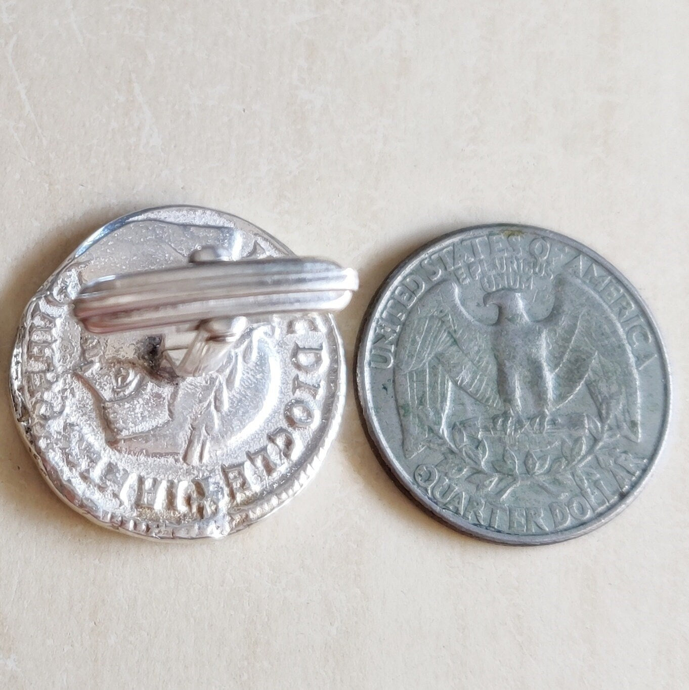 Roman Coin Silver Cufflinks , Emperor Diocletian Replica Coin Cufflinks, Jewelry Gift Idea For men, History Buff Cufflinks