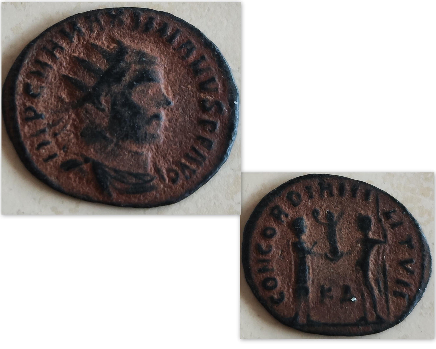Ancient Roman Coin Pendant: Emperor Maximianus, Sterling Silver Medallion, Antique History Gift Barr Designs