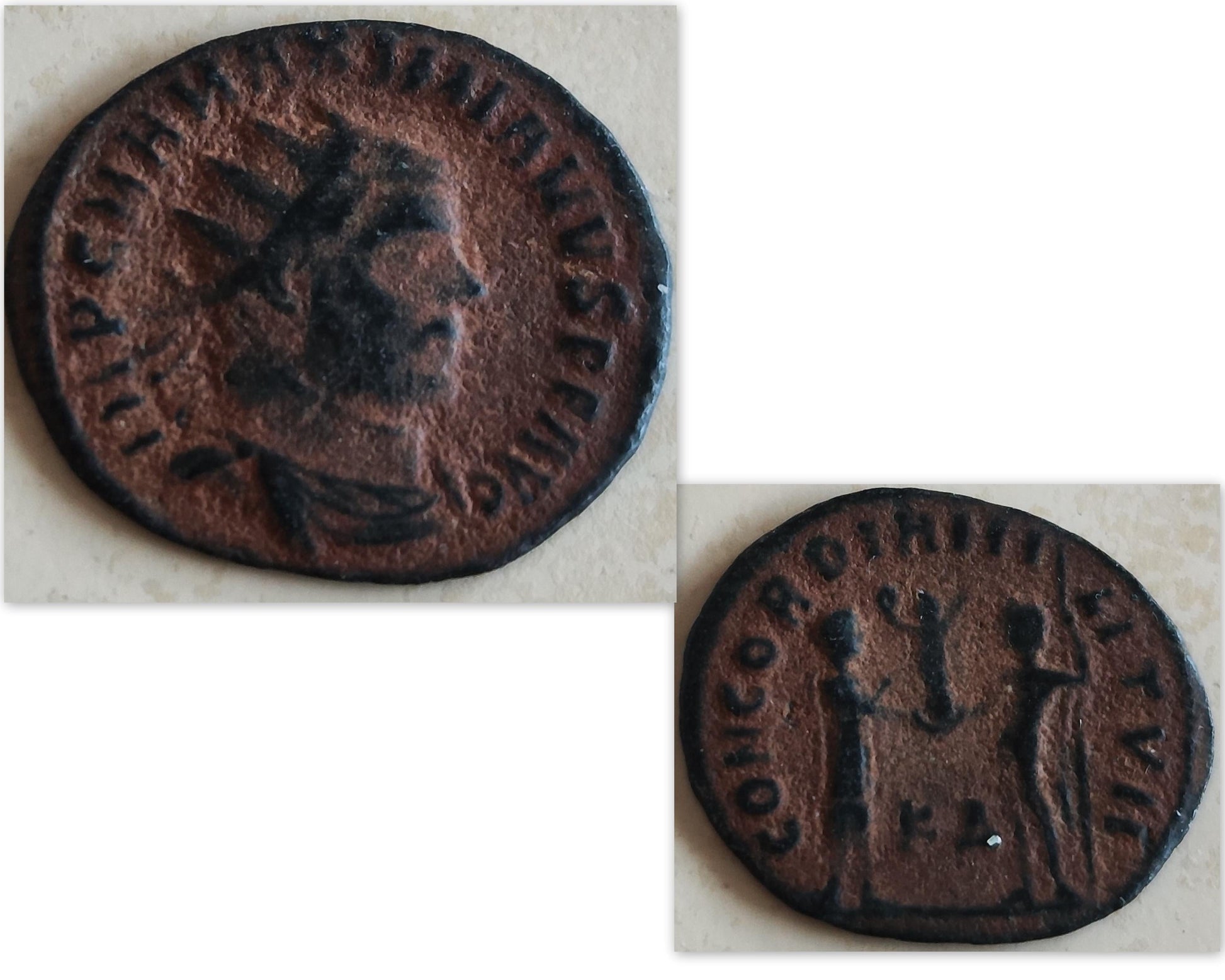 Ancient Roman Coin Pendant: Emperor Maximianus, Sterling Silver Medallion, Antique History Gift Barr Designs