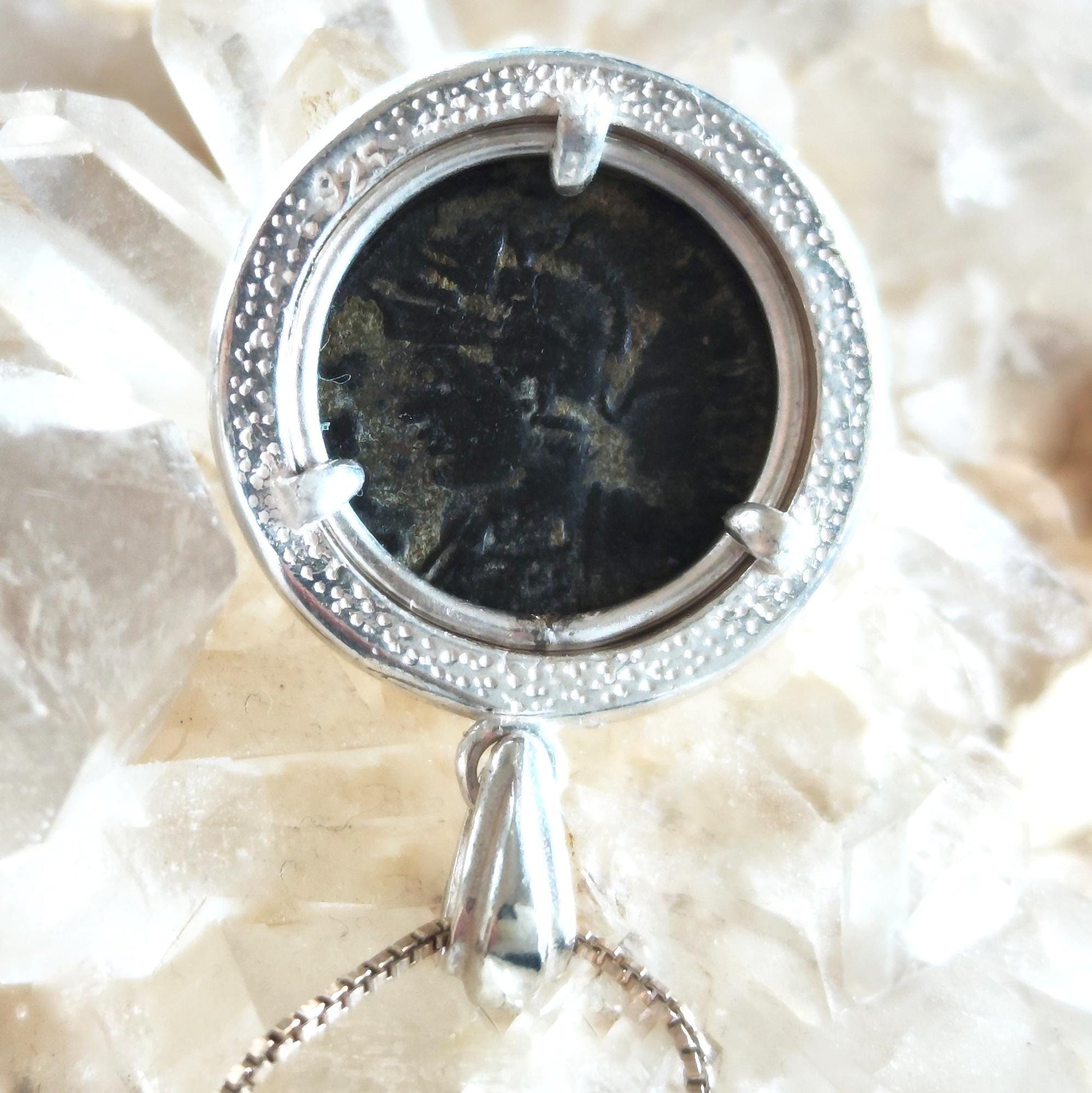 Ancient Roman Coin Necklace: Twins Romulus and Remus, Sterling Silver Pendant Barr Designs