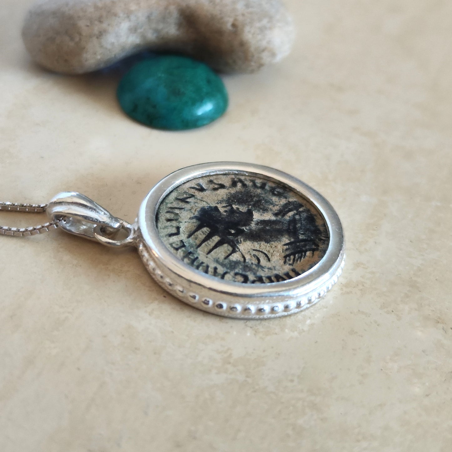 Emperor Aurelian Roman Coin Necklace, Authentic Certified Ancient Coin Silver Pendant, Antique Roman medallion, Vintage Pendant, unisex gift