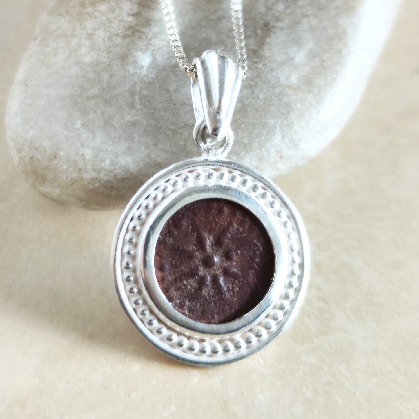 Real Antique Biblical Widow's Mite Coin Necklace, Ancient Christian Coin Silver  Pendant, Judean Prutah Barr Designs