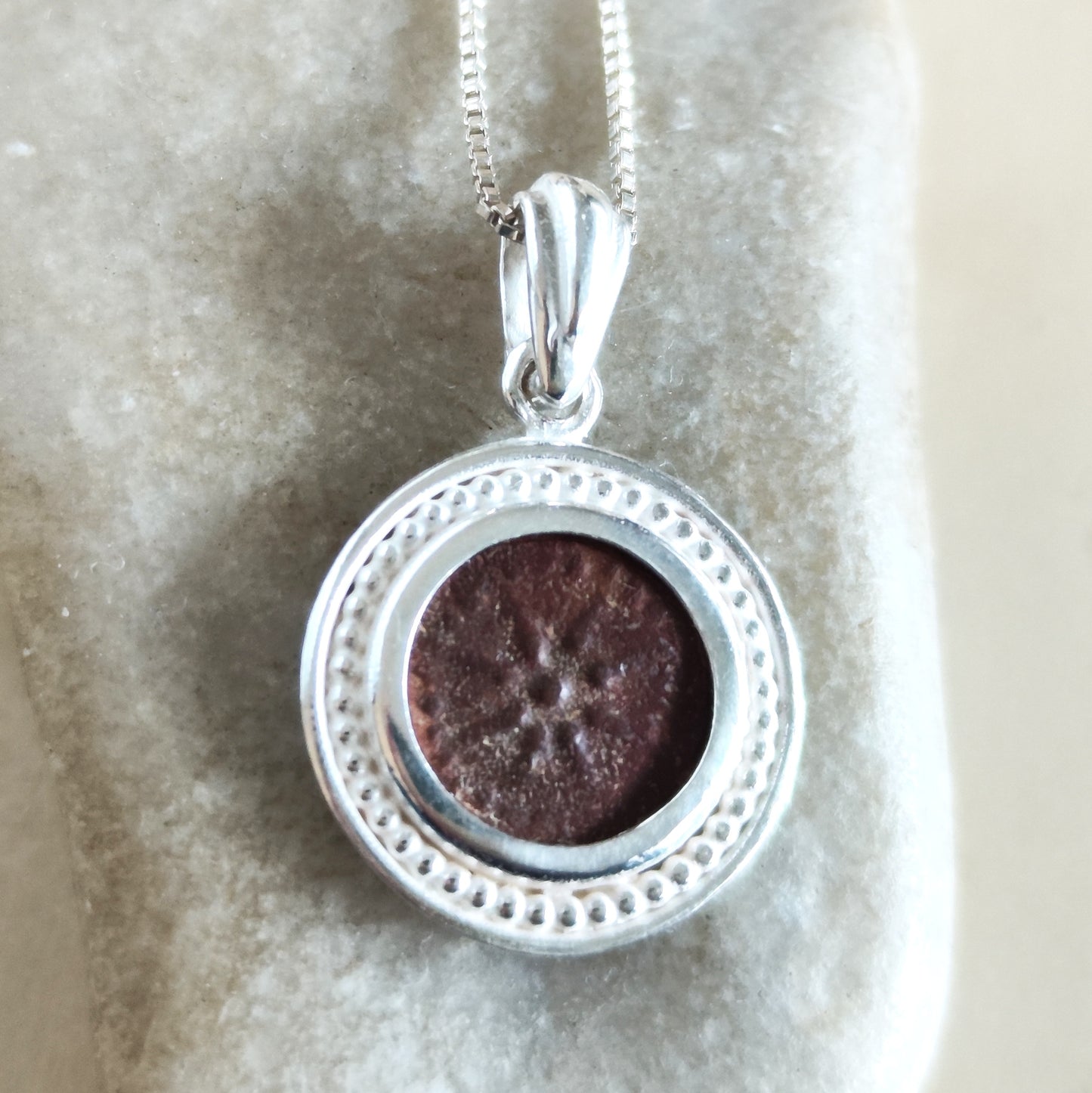 Real Antique Biblical Widow's Mite Coin Necklace, Ancient Christian Coin Silver  Pendant, Judean Prutah Barr Designs