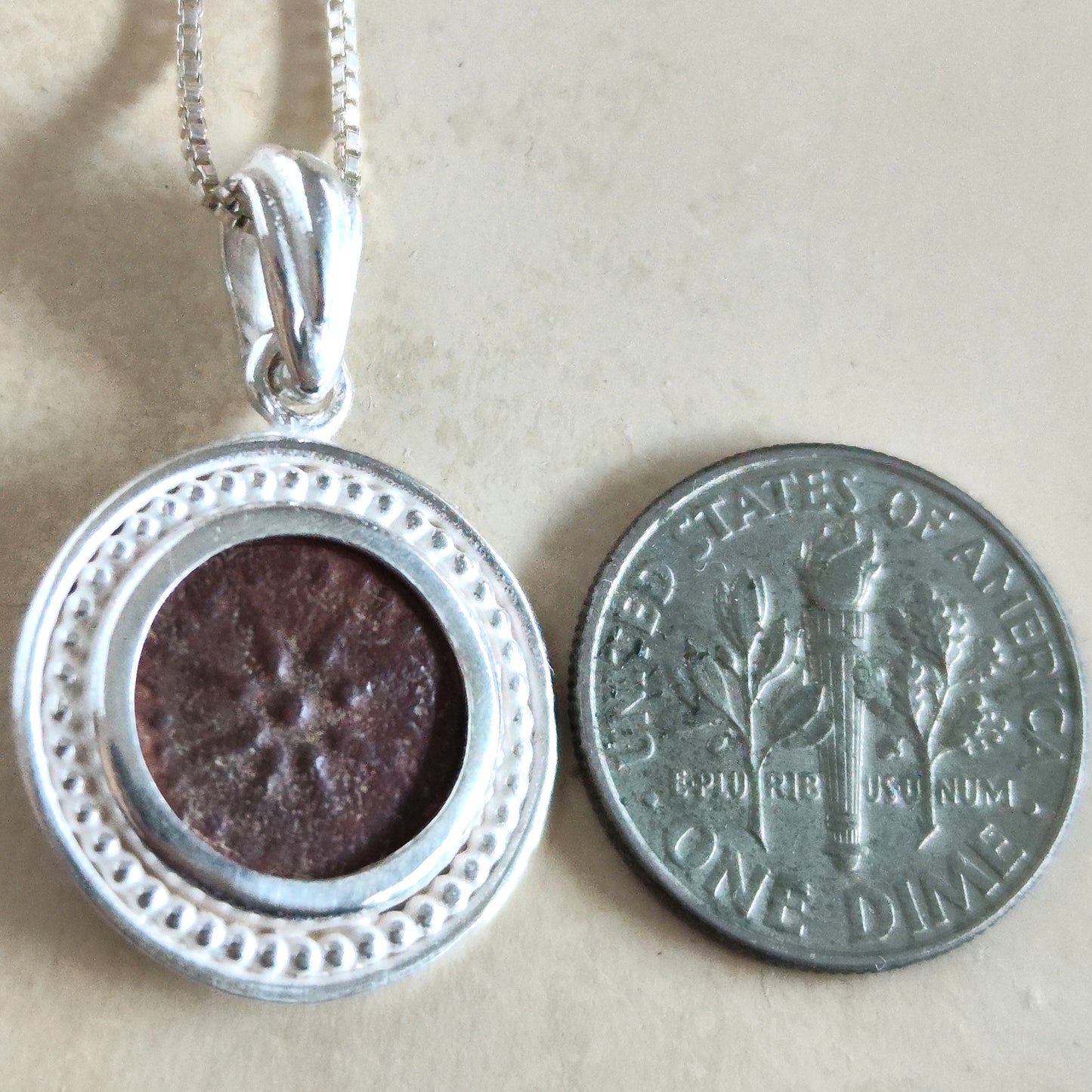 Real Antique Biblical Widow's Mite Coin Necklace, Ancient Christian Coin Silver  Pendant, Judean Prutah Barr Designs