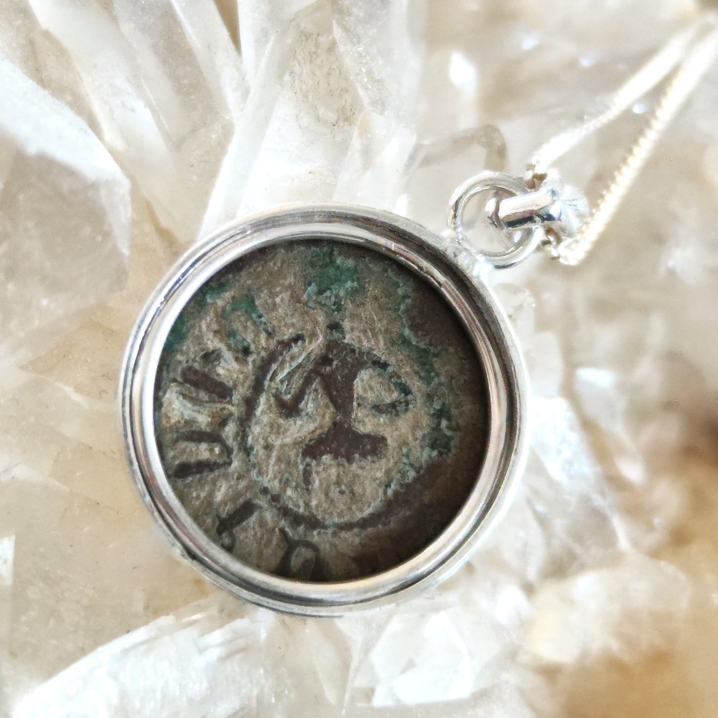 Ancient Crusader Latin Cross Coin Necklace, Armenian Knights Christian Silver Medallion for men Barr Designs