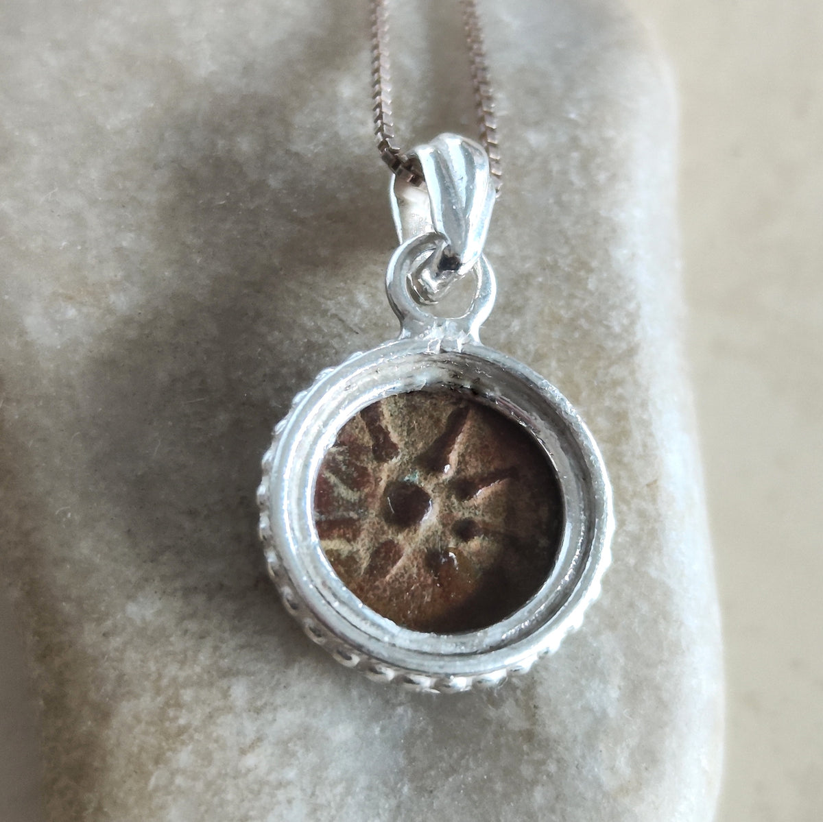 Widow's Mite Biblical Coin Silver Necklace, Authentic Coin Pendant, New Testament Christian Jewelry Barr Designs