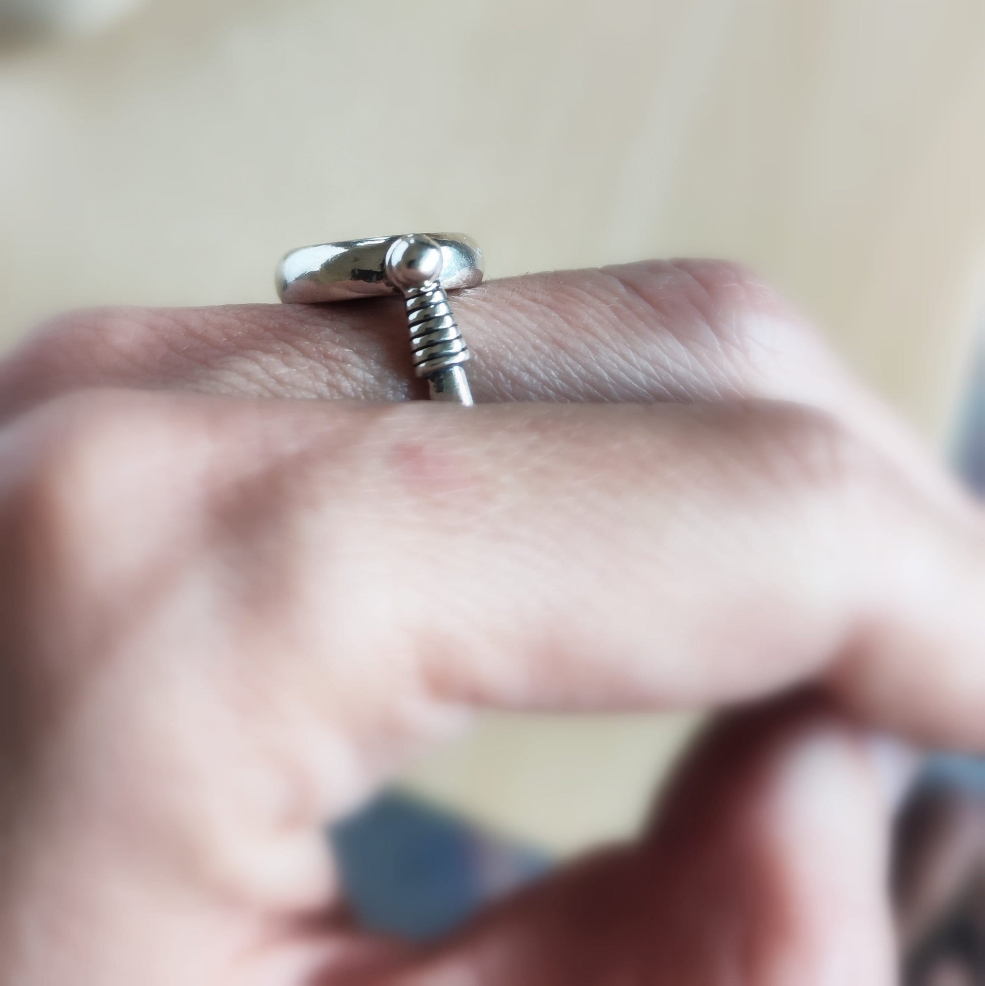 Biblical Prutah Coin Ring: Antique King Herod I, Sterling Silver Swivel Ring, Size 8 Barr Designs